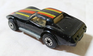 Lesney Matchbox 62 Corvette Chevrolet Superfast England 1979 black - TulipStuff