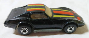 Lesney Matchbox 62 Corvette Chevrolet Superfast England 1979 black - TulipStuff