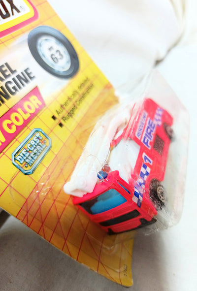Matchbox 63 Snorkel Fire Truck Diecast Metal Toy 1992 Orange - TulipStuff