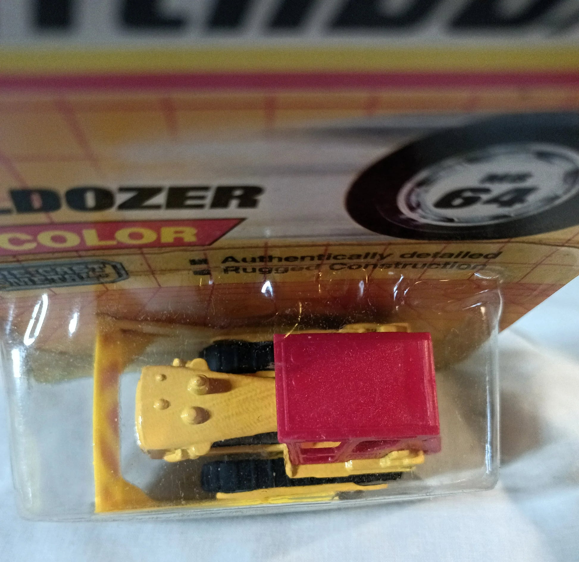 Matchbox 64 Caterpillar Bulldozer Diecast Metal Construction Toy 1993 - TulipStuff