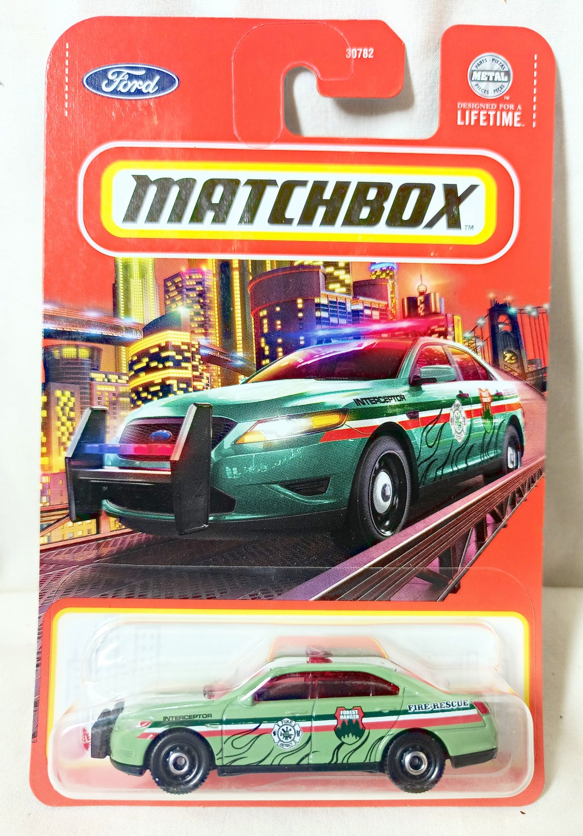 Matchbox #64 NYPD Ford Police Interceptor Forest Ranger 2024 - TulipStuff
