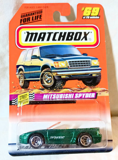 Matchbox #69 Mitsubishi 3000GT Spyder Street Cruisers 1998 - TulipStuff