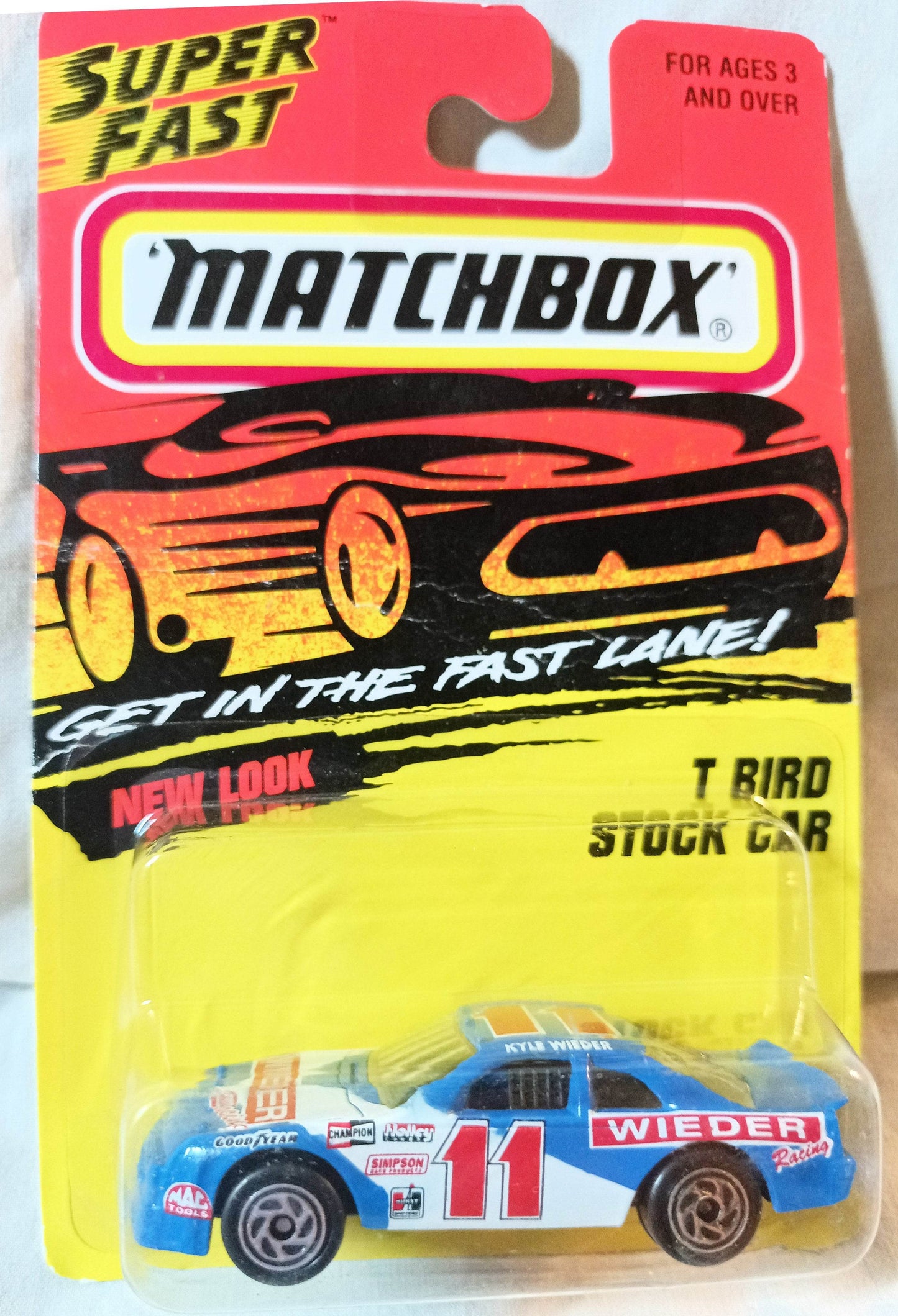Matchbox #7 T-Bird Stock Car Wieder Racing Ford Thunderbird 1996 - TulipStuff