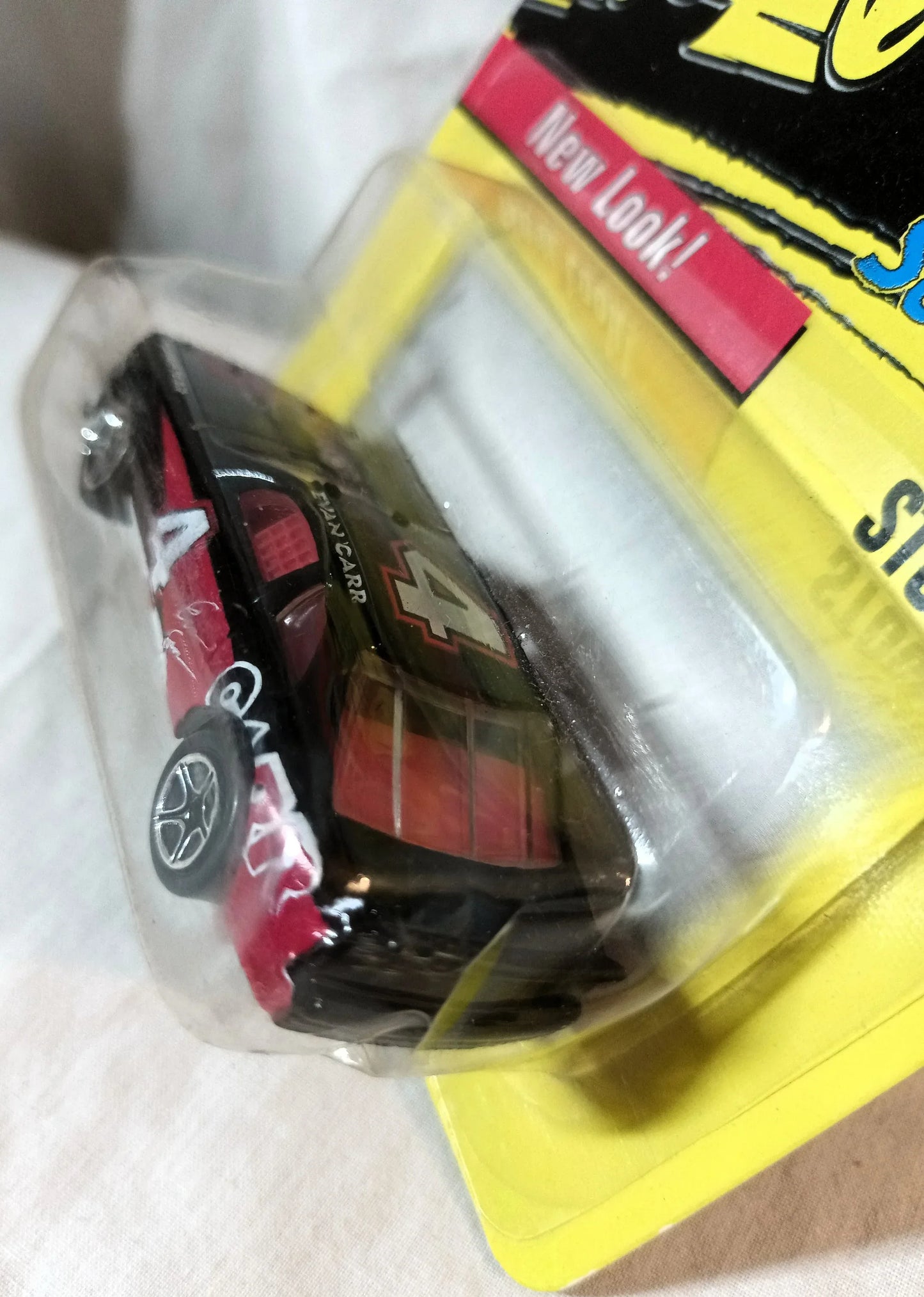 Matchbox #7 T-Bird Stock Car Evan Carr Auto Care Ford Thunderbird 1997 - TulipStuff