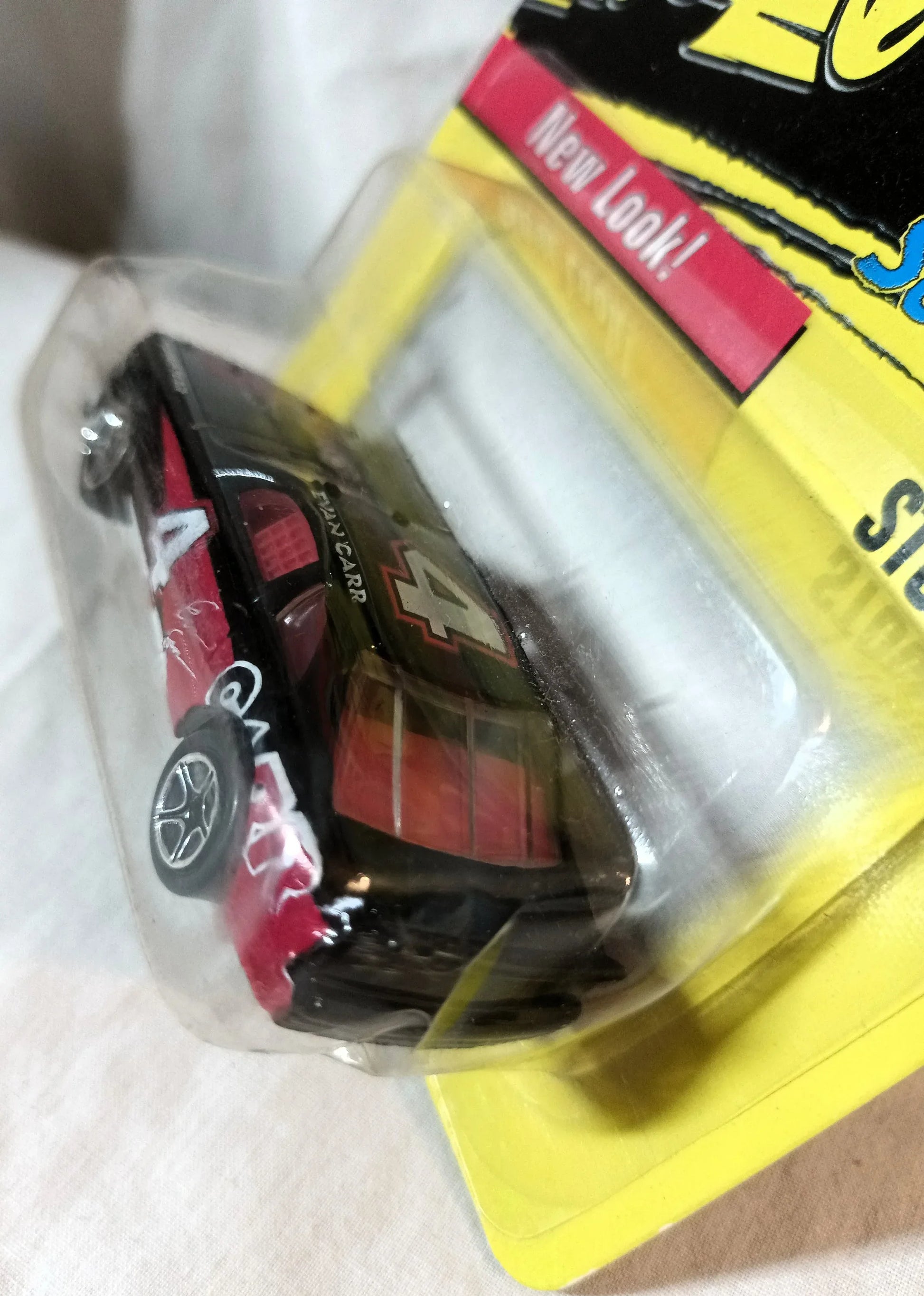 Matchbox #7 T-Bird Stock Car Evan Carr Auto Care Ford Thunderbird 1997 - TulipStuff