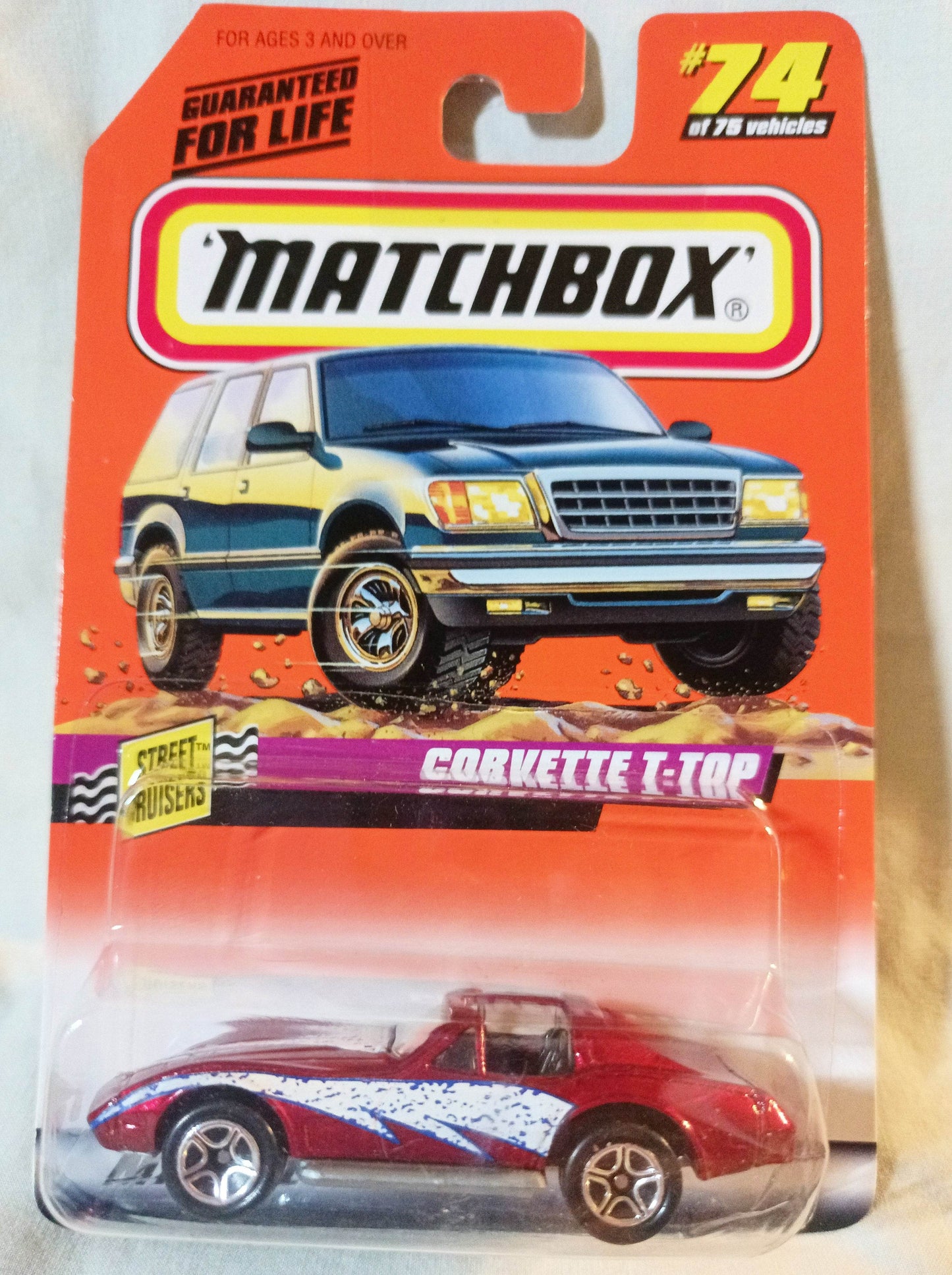Matchbox #74 Corvette T-Roof Street Cruisers Series 1998 - TulipStuff