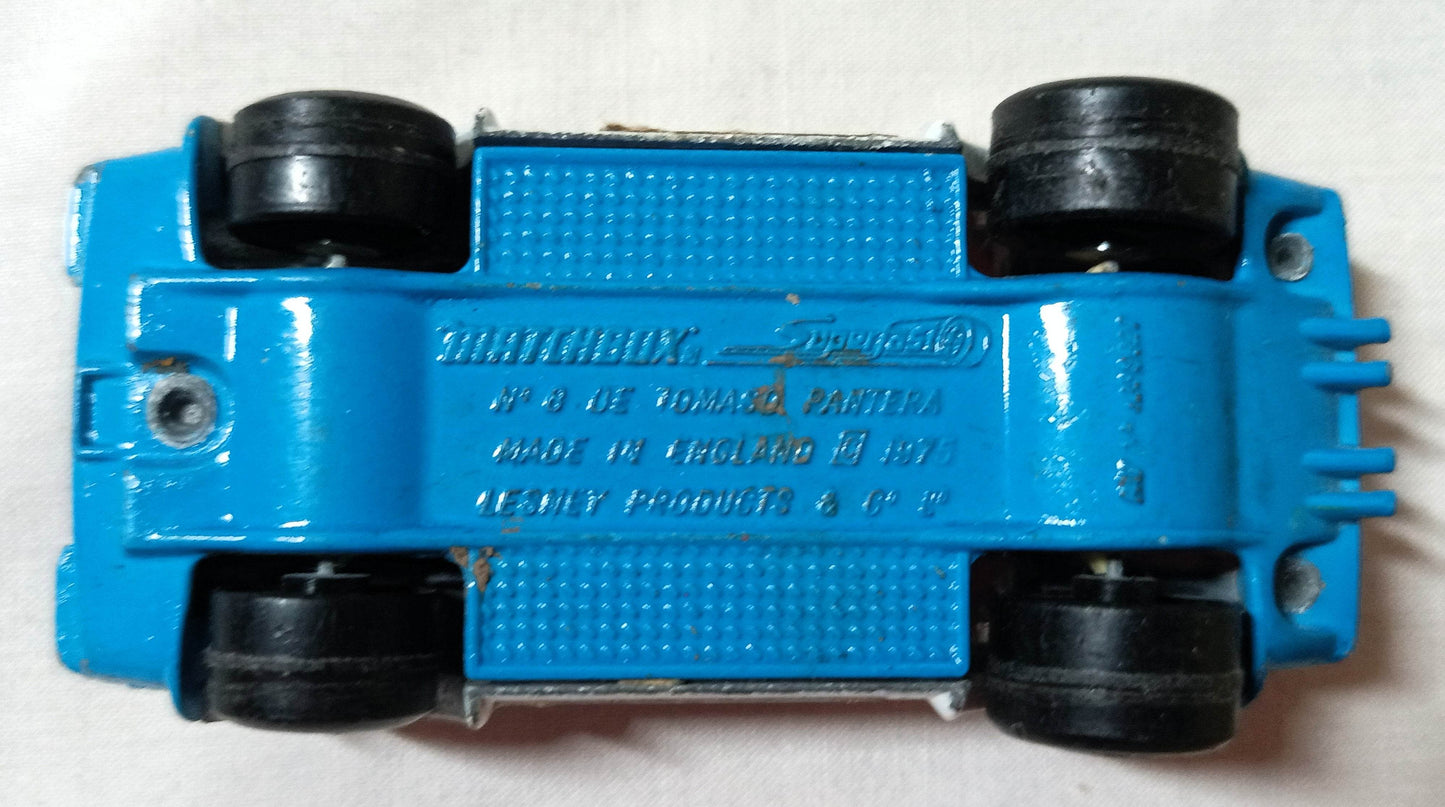 Lesney Matchbox 8 De Tomaso Pantera Superfast England 1975 - TulipStuff