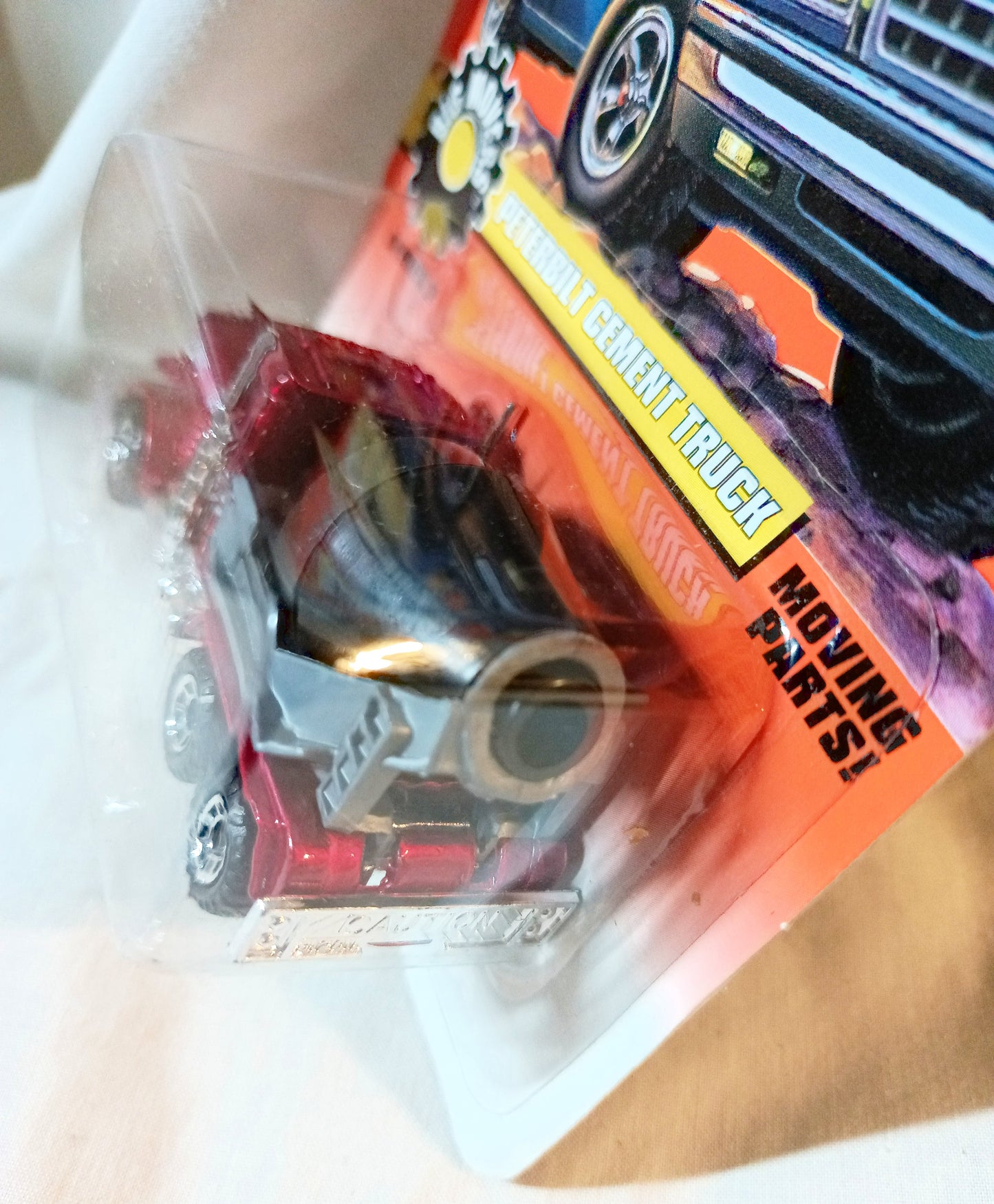 Matchbox #8 Peterbilt Cement Truck Big Movers Series Red 1998 - TulipStuff