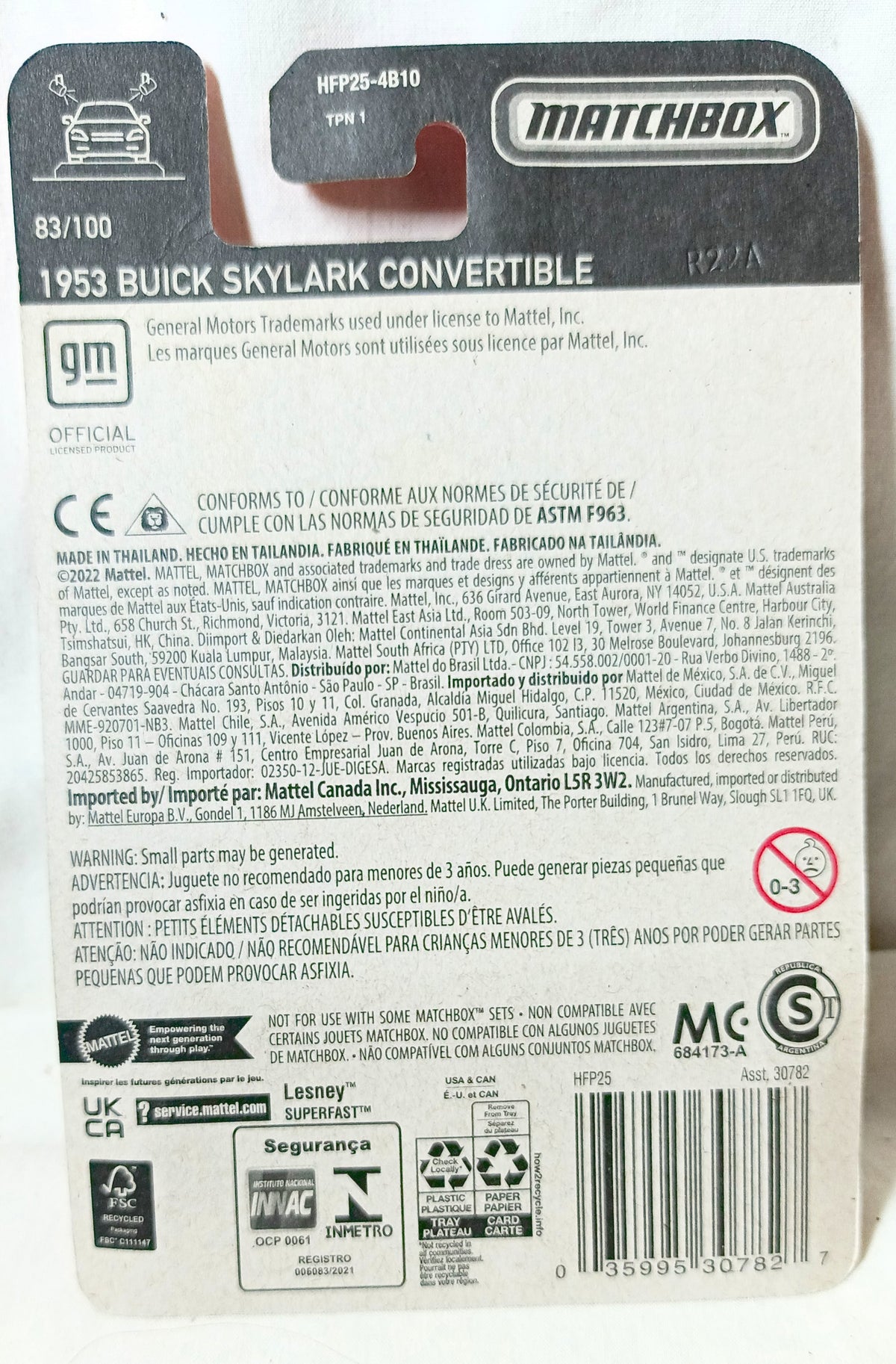 Matchbox #83 1953 Buick Skylark Convertible MBX Showroom Black 2022 - TulipStuff