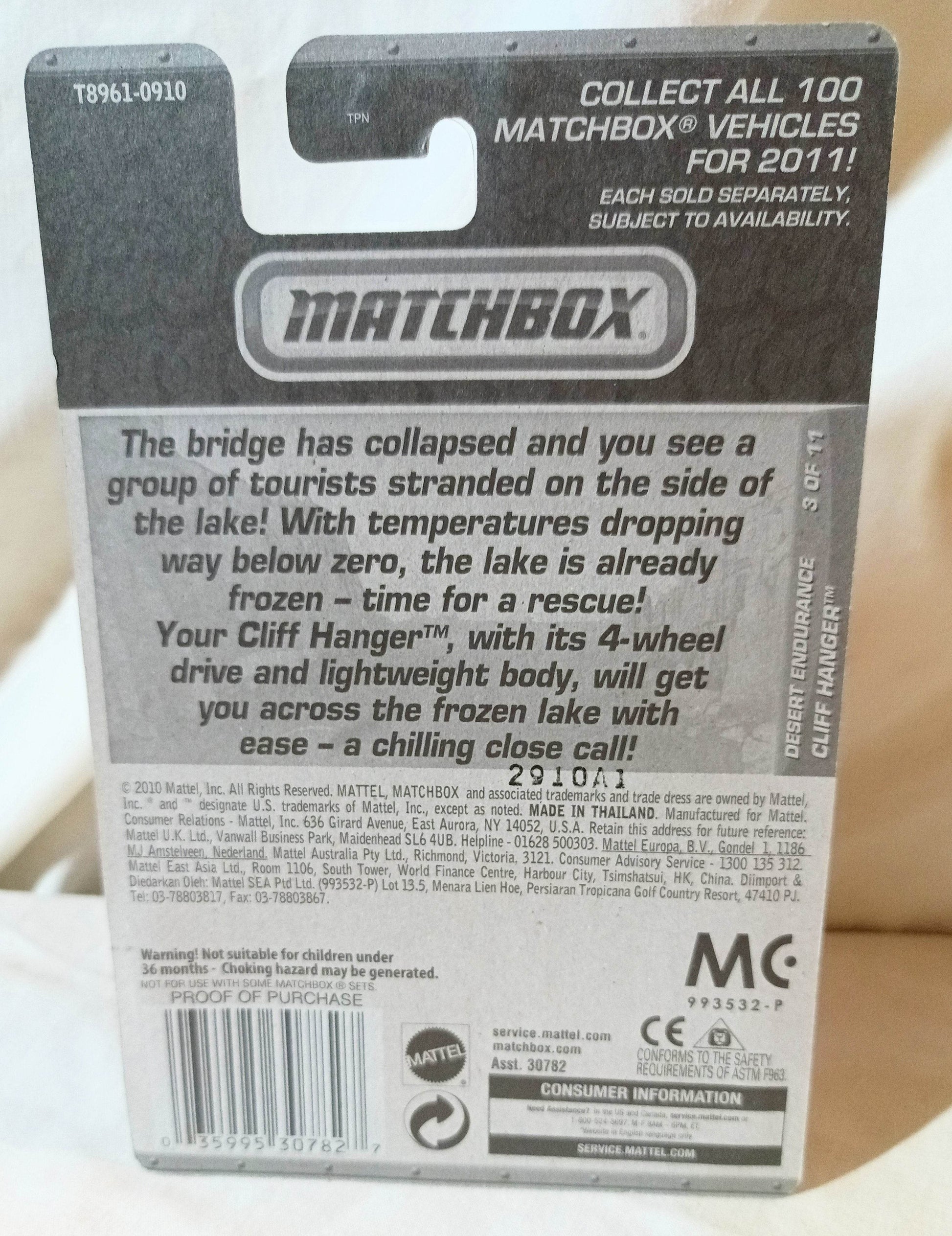 Matchbox #86 Cliff Hanger 4X4 Truggy Desert Endurance 2011 - TulipStuff