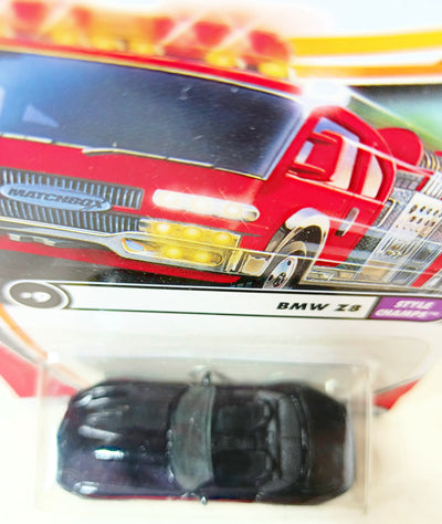 Matchbox #9 BMW Z8 Convertible Style Champs Black 2002 - TulipStuff