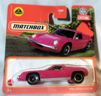 Matchbox 2024 MB93 1972 Lotus Europa Special International Short Card - TulipStuff