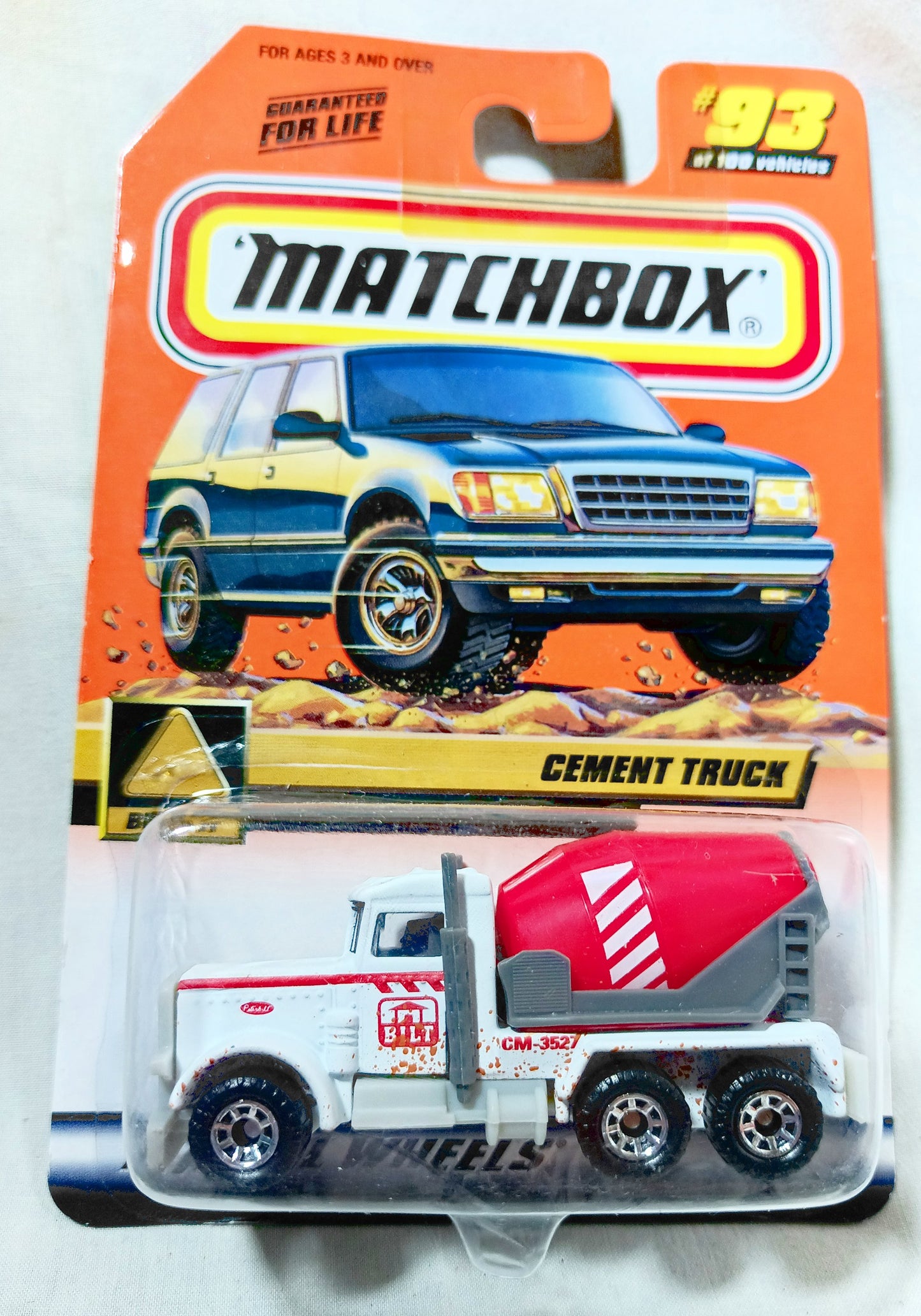 Matchbox #93 Peterbilt Cement Truck Build It Series 2000 Explorer Card - TulipStuff