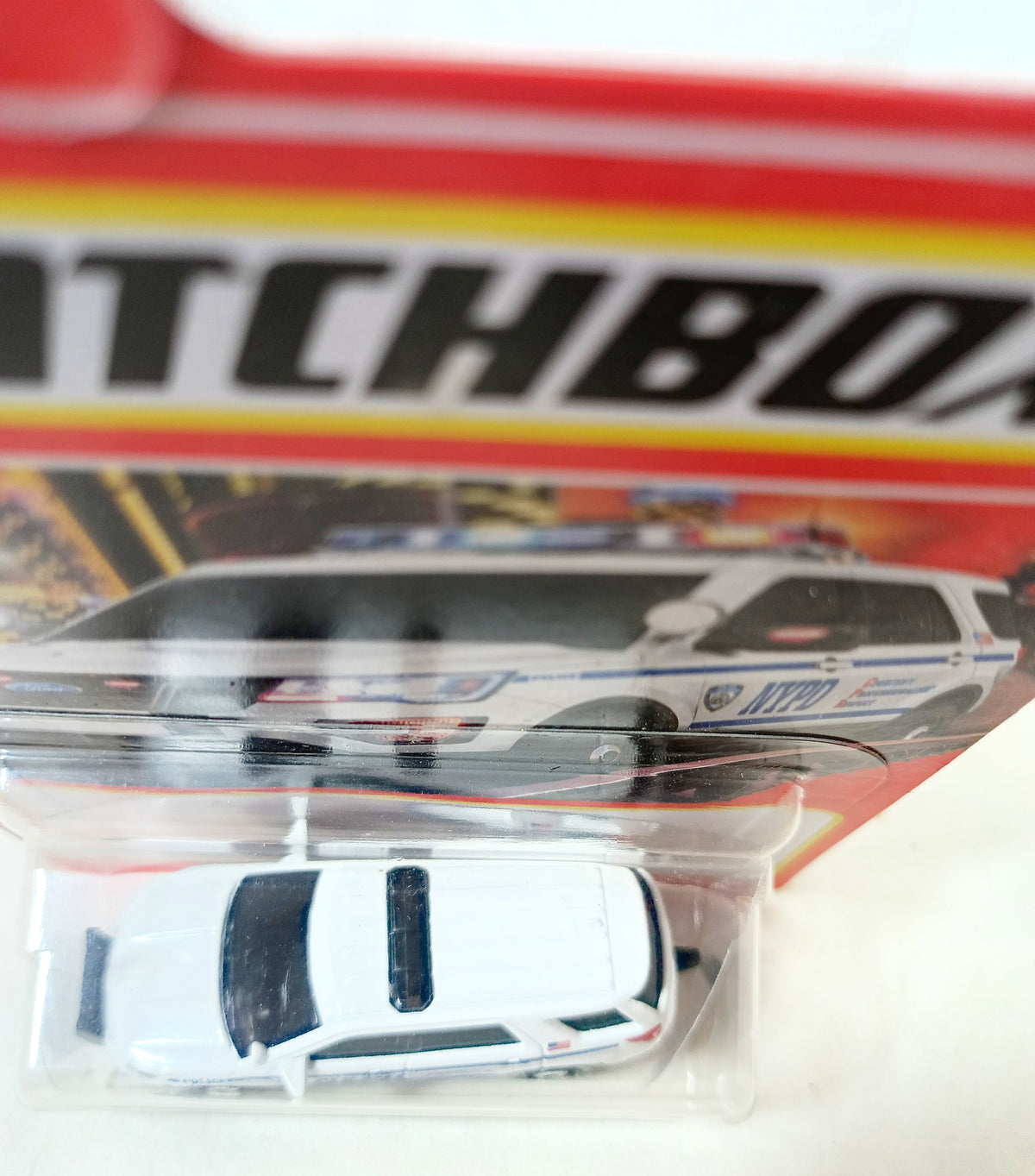 Matchbox #95 NYPD 2016 Ford Interceptor Utility Police SUV MBX Metro - TulipStuff