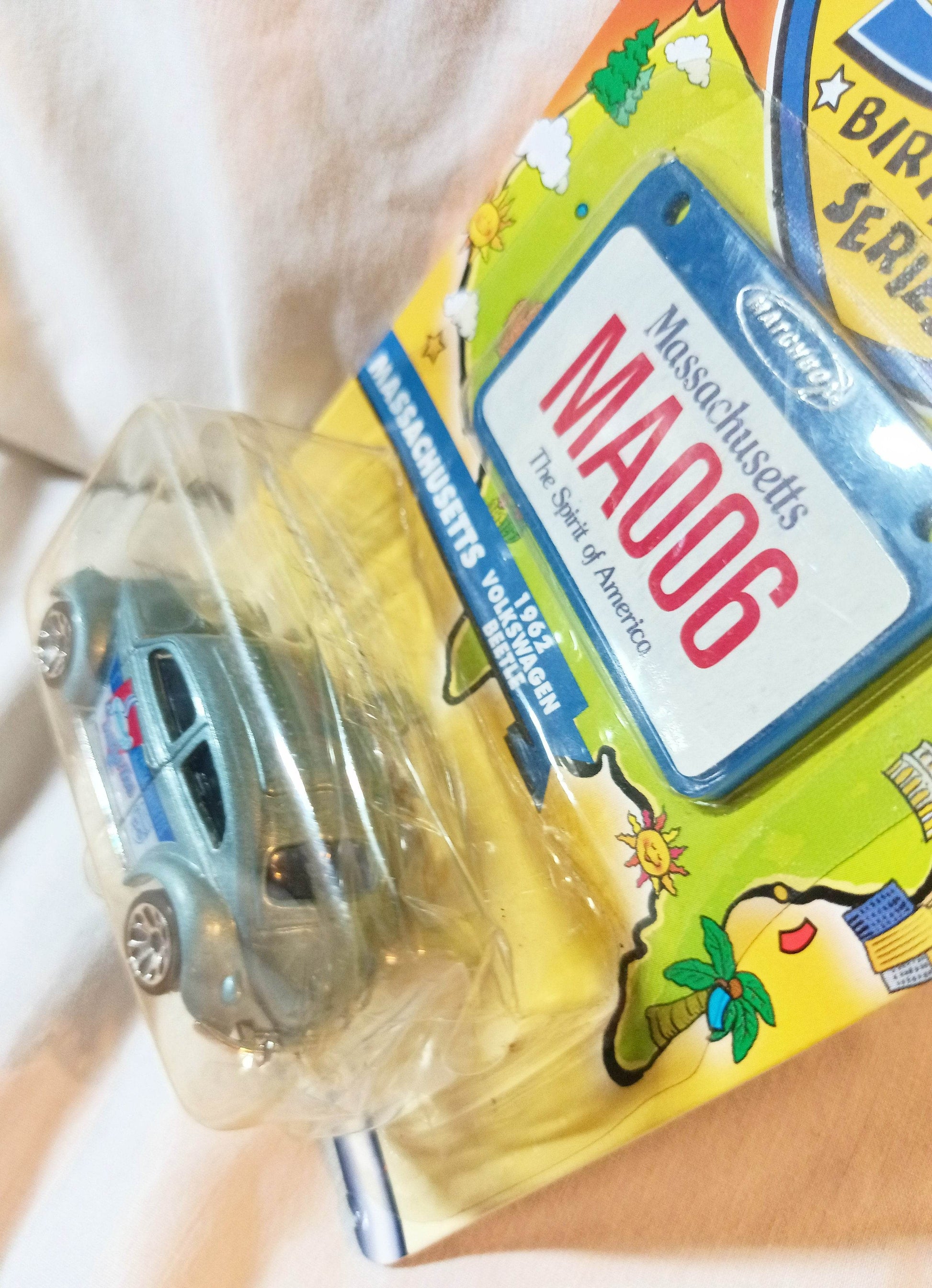 Matchbox Across America 50th Bday Series Massachusetts 1962 VW Beetle - TulipStuff