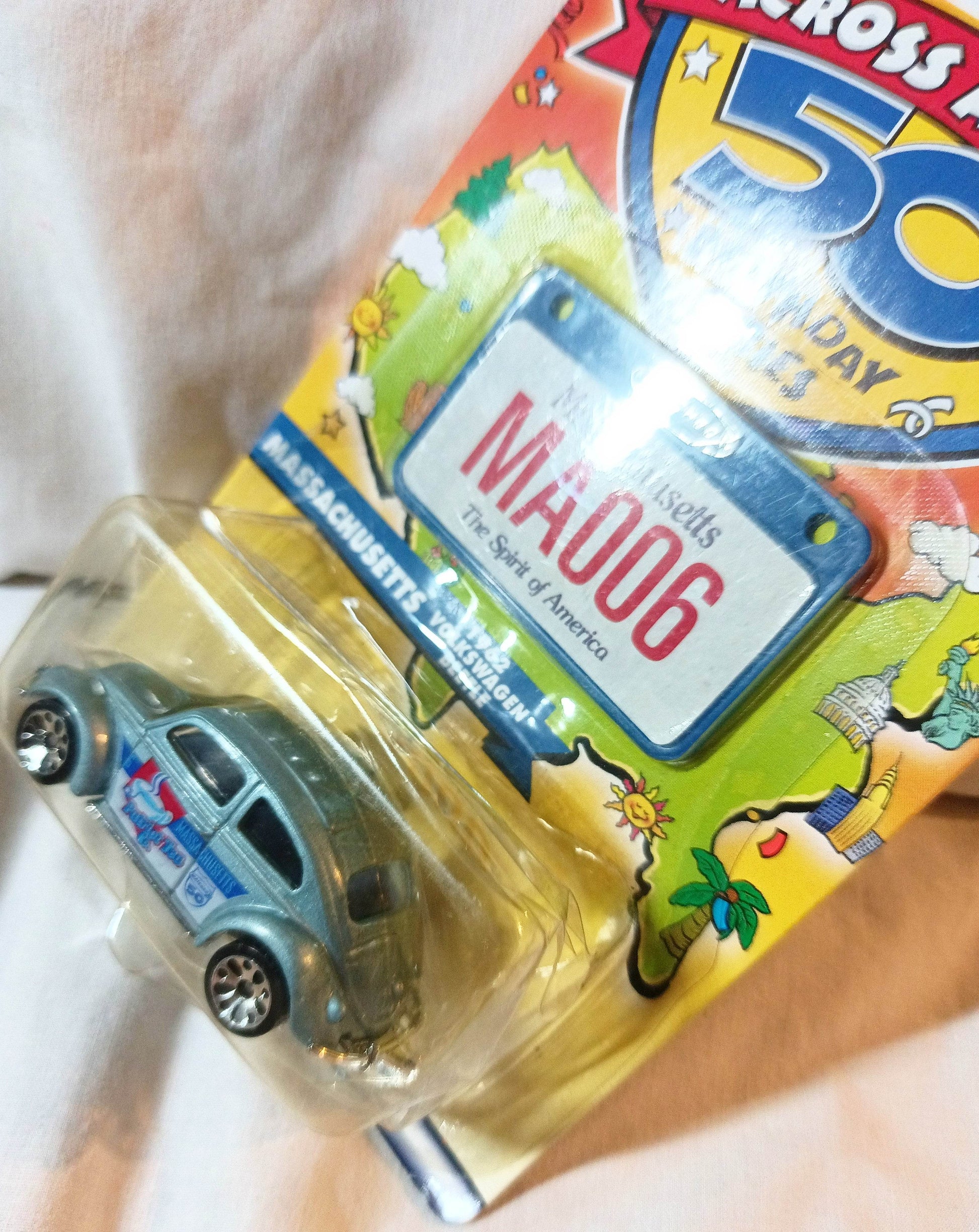Matchbox Across America 50th Bday Series Massachusetts 1962 VW Beetle - TulipStuff