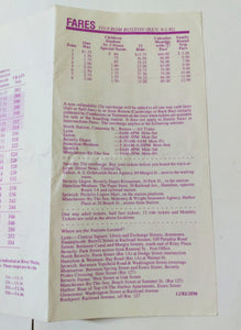 MBTA Eastern Line Gloucester Branch Commuter Rail Schedule 1982 - TulipStuff