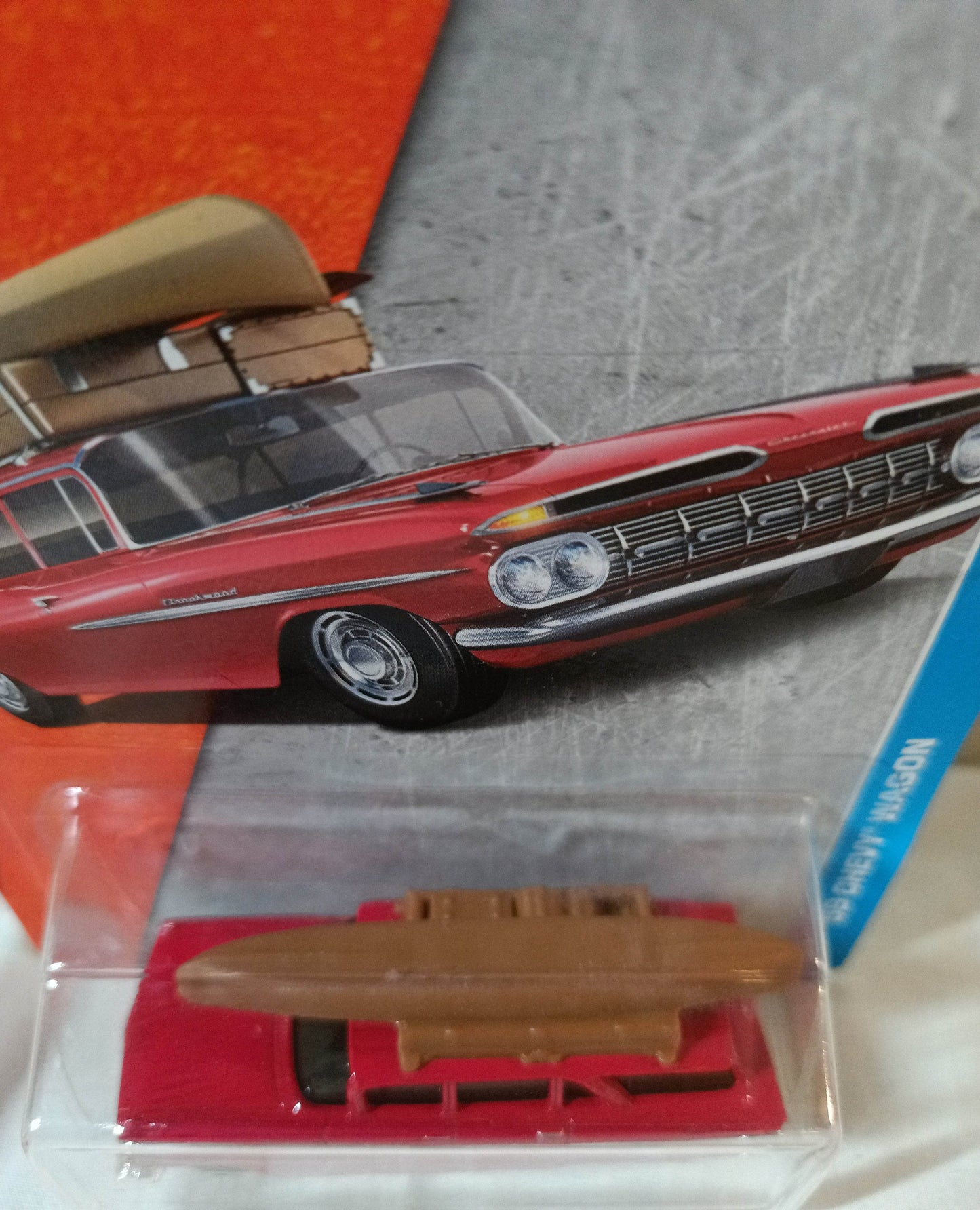 Matchbox #1 MBX Adventure City '59 Chevy Wagon w/Canoe 2017 - TulipStuff