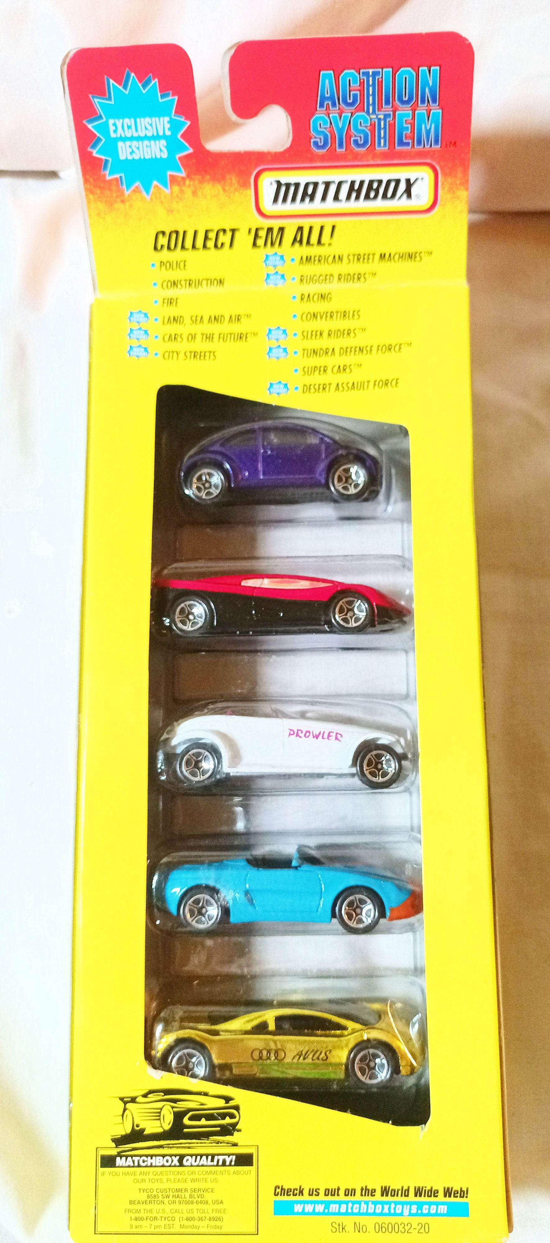 Matchbox Cars Of The Future 5-Pack 1997 VW Avus Prowler Mustang Streak - TulipStuff