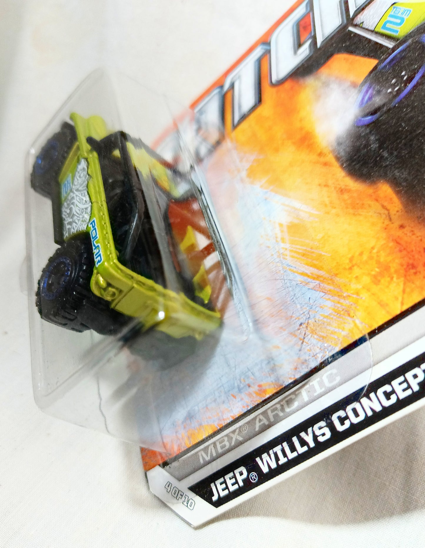 Matchbox MB74 MBX Arctic Jeep Willys Concept Lime Green 2012 - TulipStuff