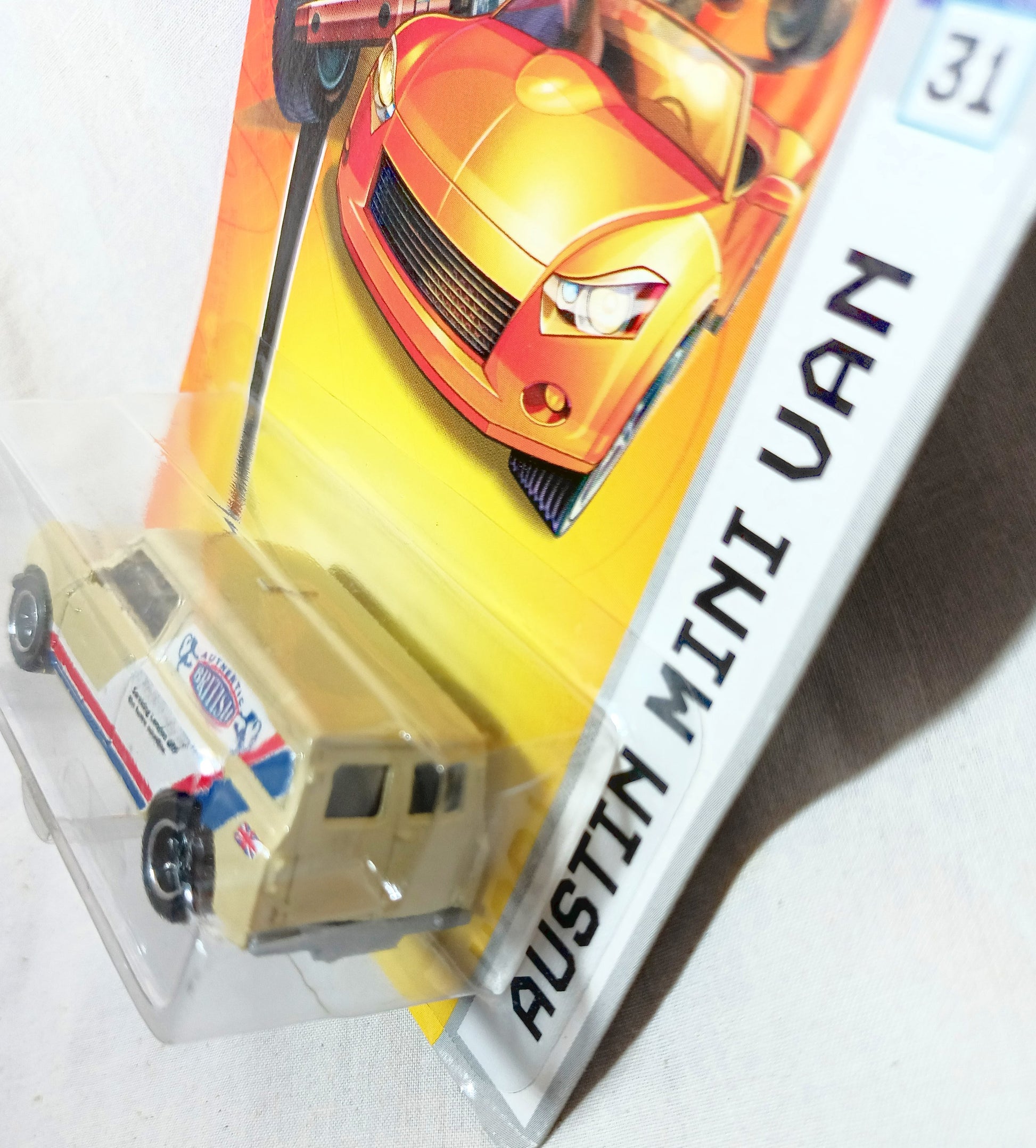 Matchbox #31 Austin Mini Van British Auto Parts MBX Metal 2007 - TulipStuff
