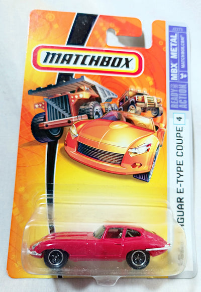 Matchbox #4 1961 Jaguar E-Type Coupe MBX Metal Red 2006 - TulipStuff
