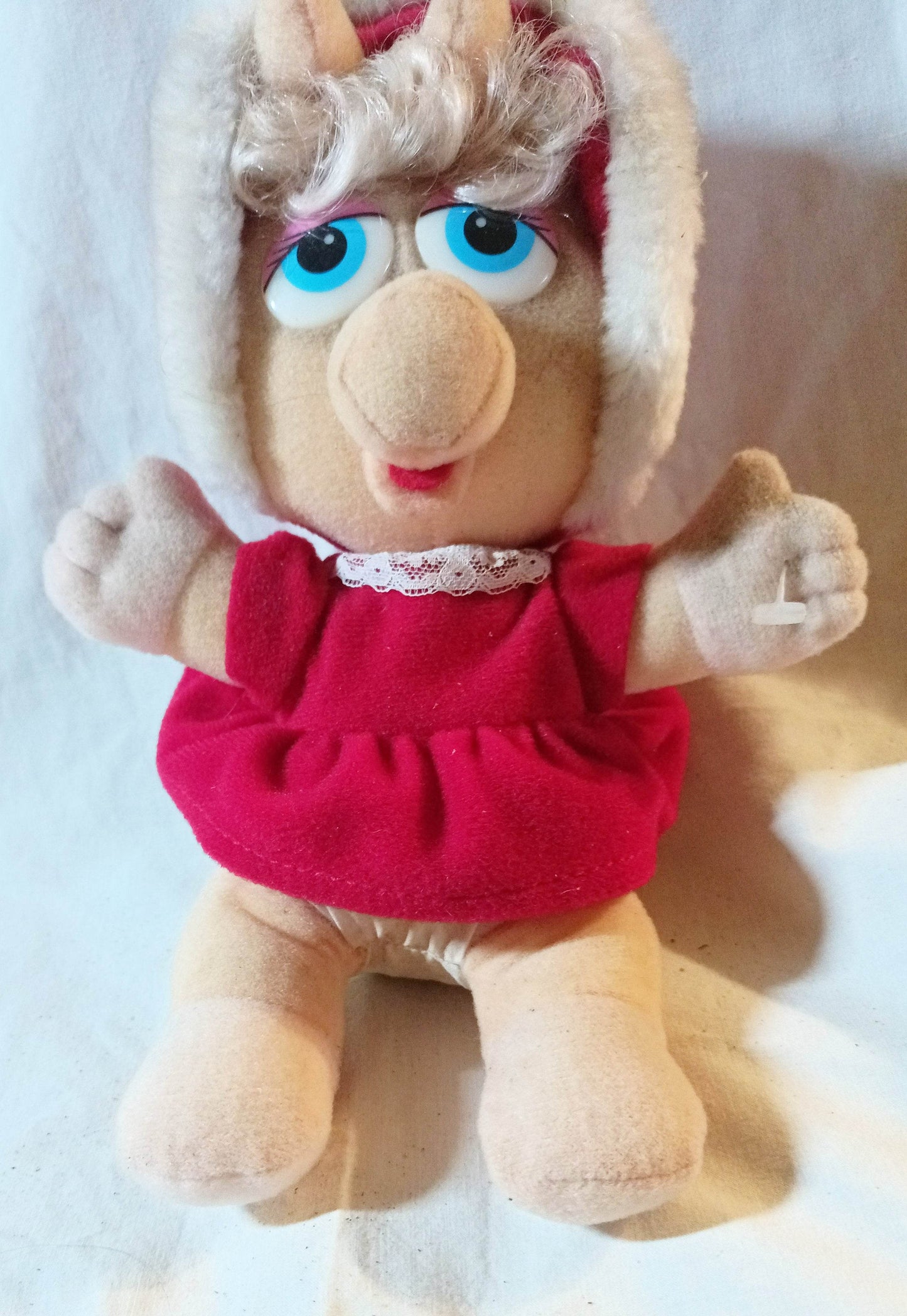 McDonald's Jim Henson Baby Miss Piggy Muppets Stuffed Plush Toy 1988 - TulipStuff