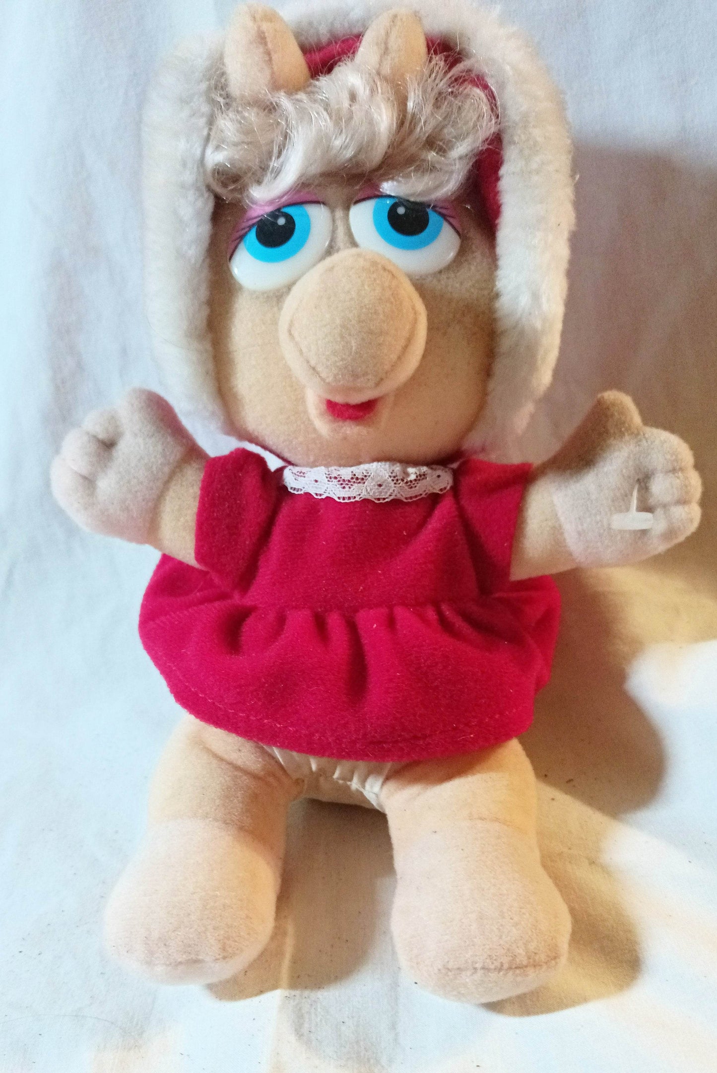 McDonald's Jim Henson Baby Miss Piggy Muppets Stuffed Plush Toy 1988 - TulipStuff