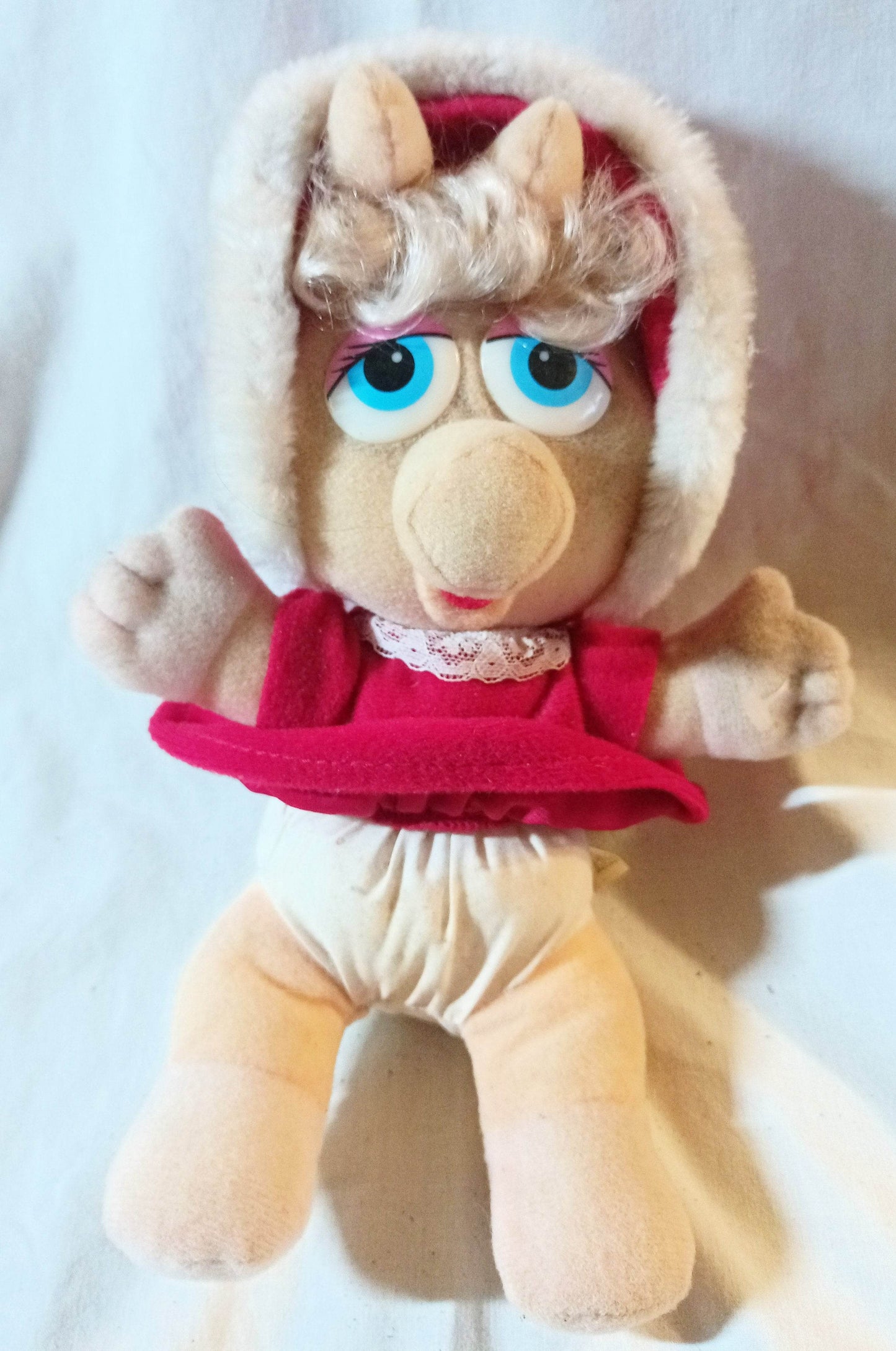 McDonald's Jim Henson Baby Miss Piggy Muppets Stuffed Plush Toy 1988 - TulipStuff