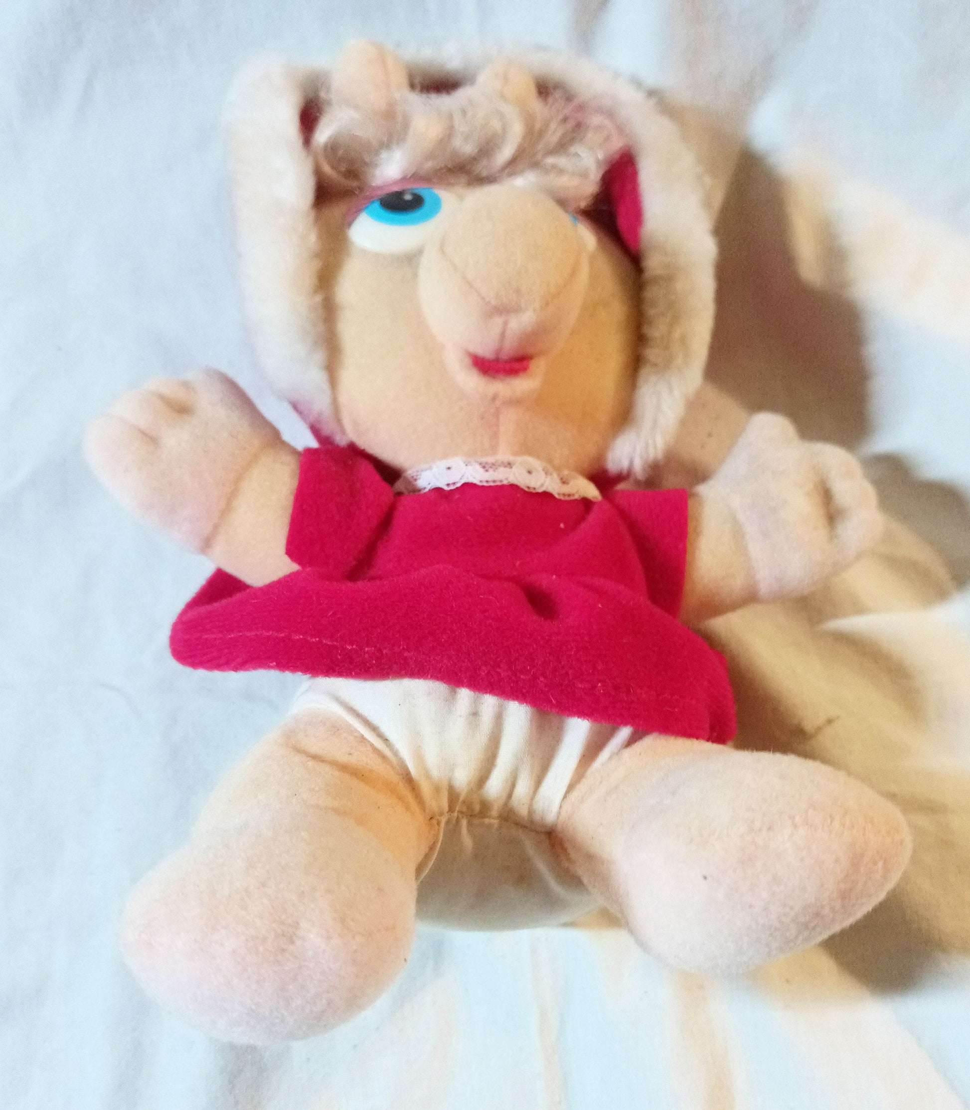 McDonald's Jim Henson Baby Miss Piggy Muppets Stuffed Plush Toy 1988 - TulipStuff