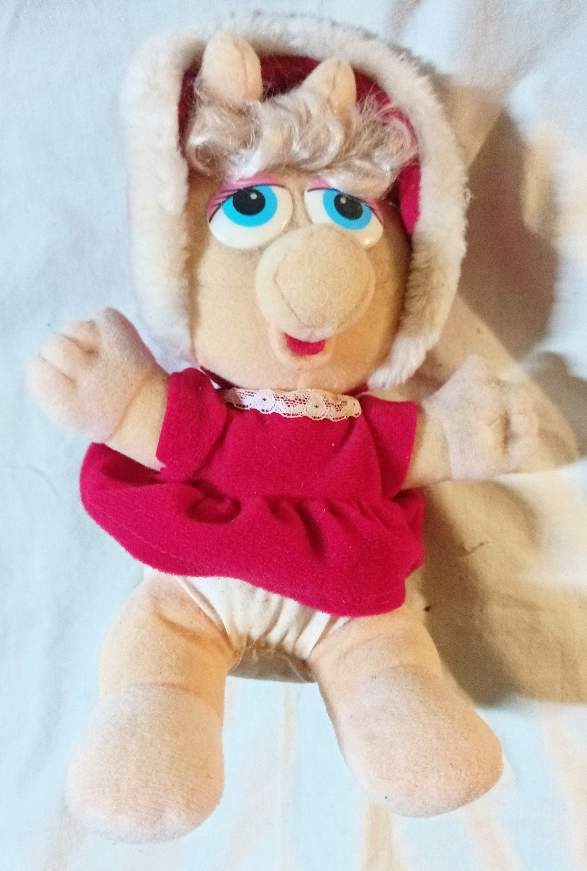 McDonald's Jim Henson Baby Miss Piggy Muppets Stuffed Plush Toy 1988 - TulipStuff