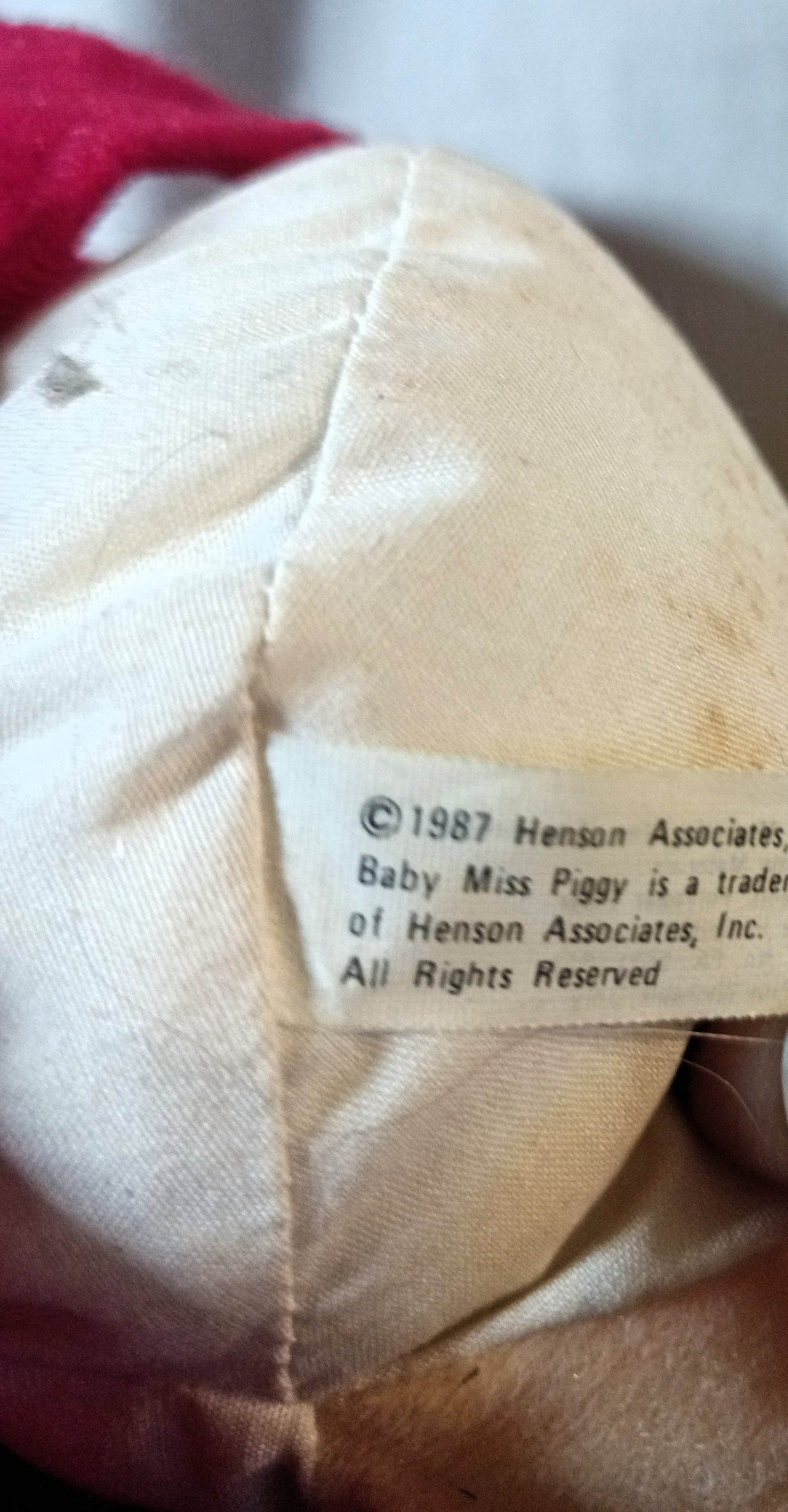 McDonald's Jim Henson Baby Miss Piggy Muppets Stuffed Plush Toy 1988 - TulipStuff