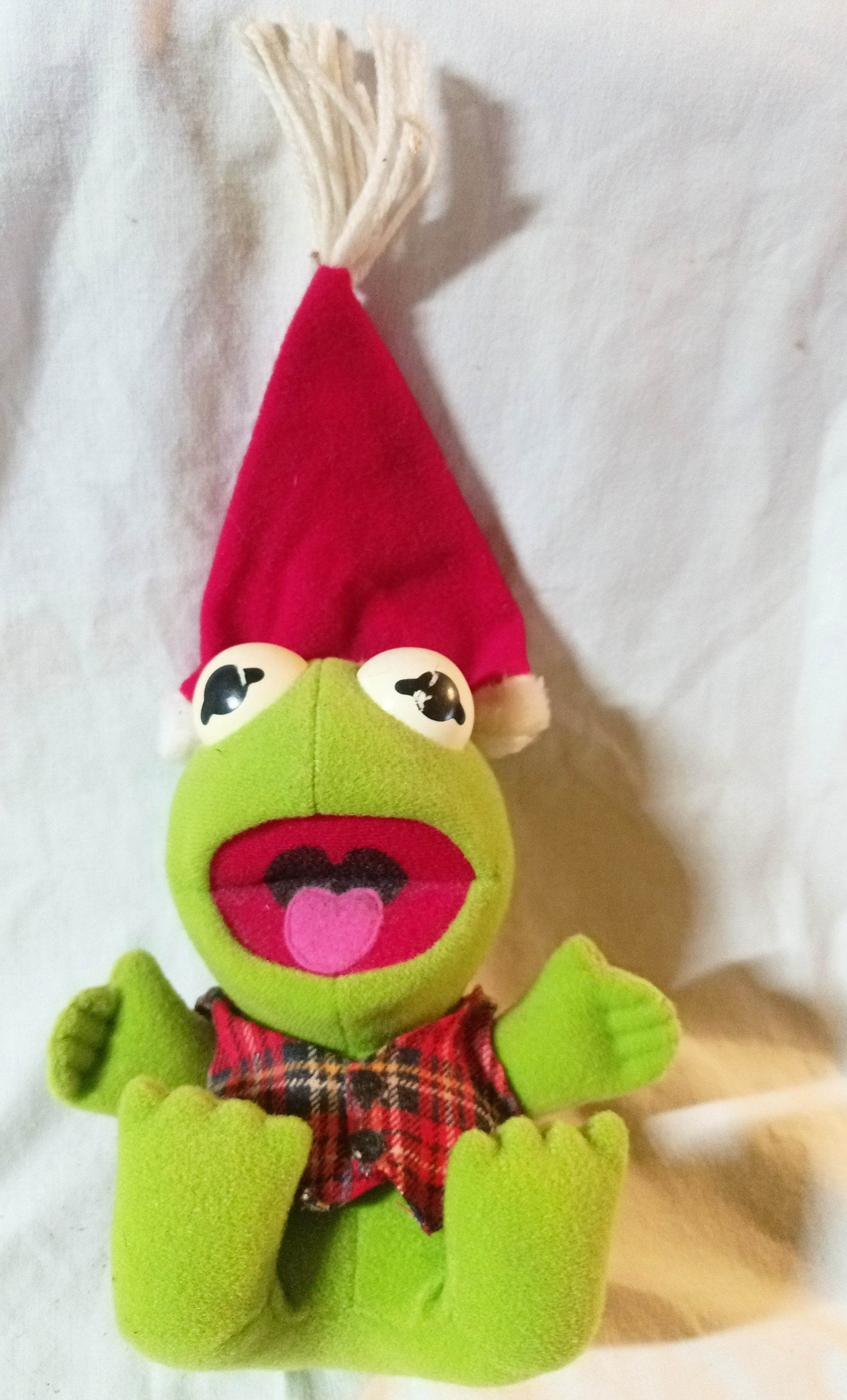 McDonald's Jim Henson Baby Kermit Frog Muppets Stuffed Plush Toy 1988 - TulipStuff
