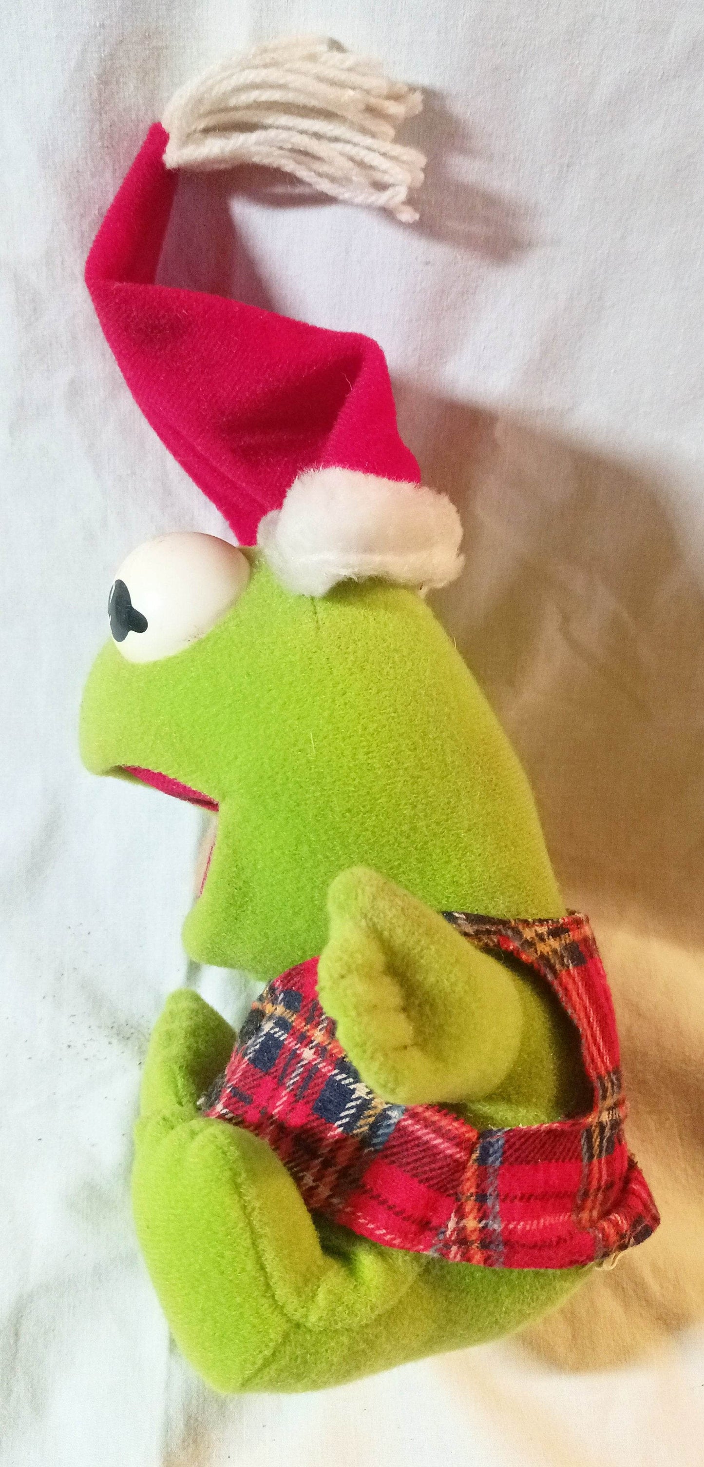 McDonald's Jim Henson Baby Kermit Frog Muppets Stuffed Plush Toy 1988 - TulipStuff