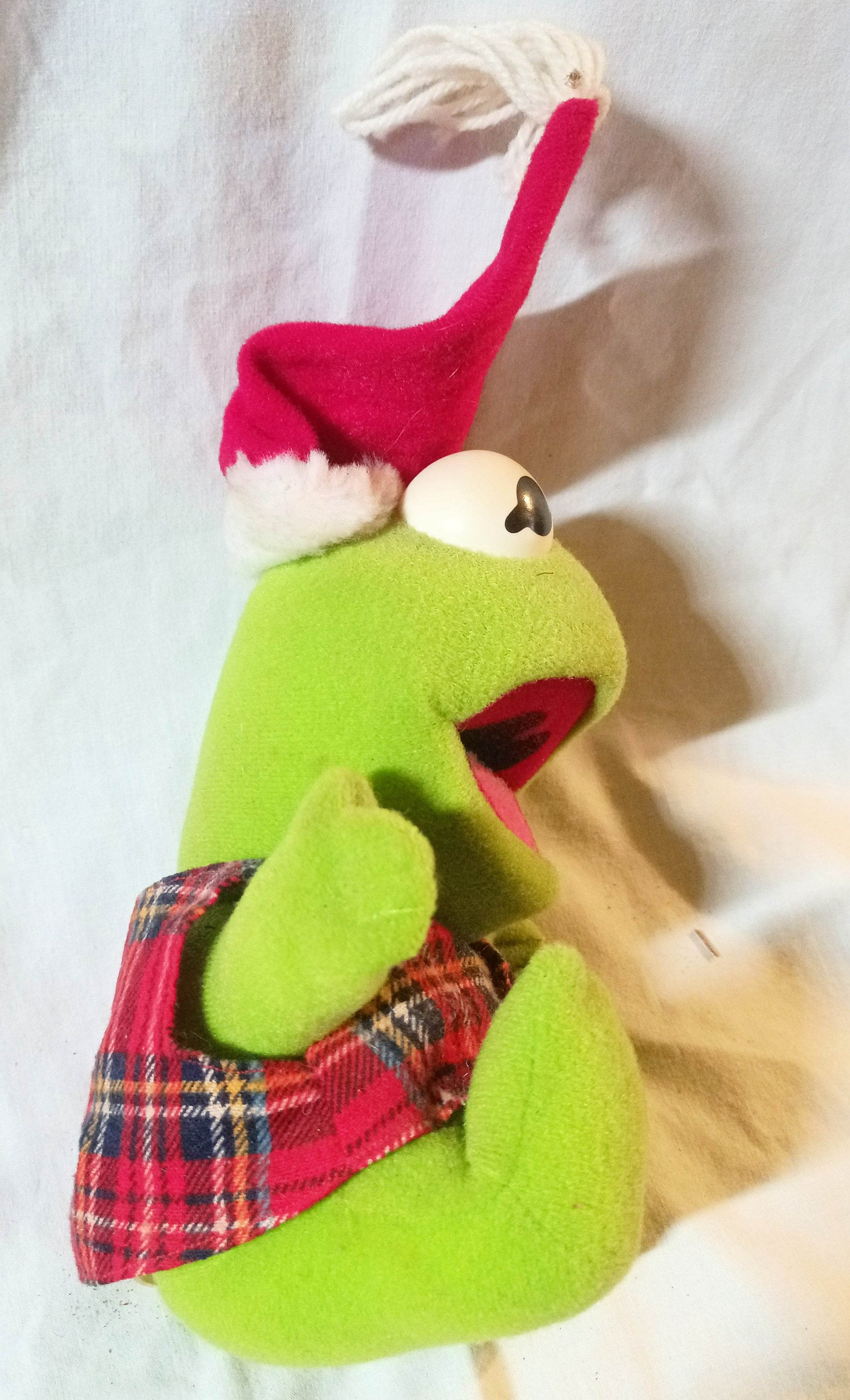 McDonald's Jim Henson Baby Kermit Frog Muppets Stuffed Plush Toy 1988 - TulipStuff