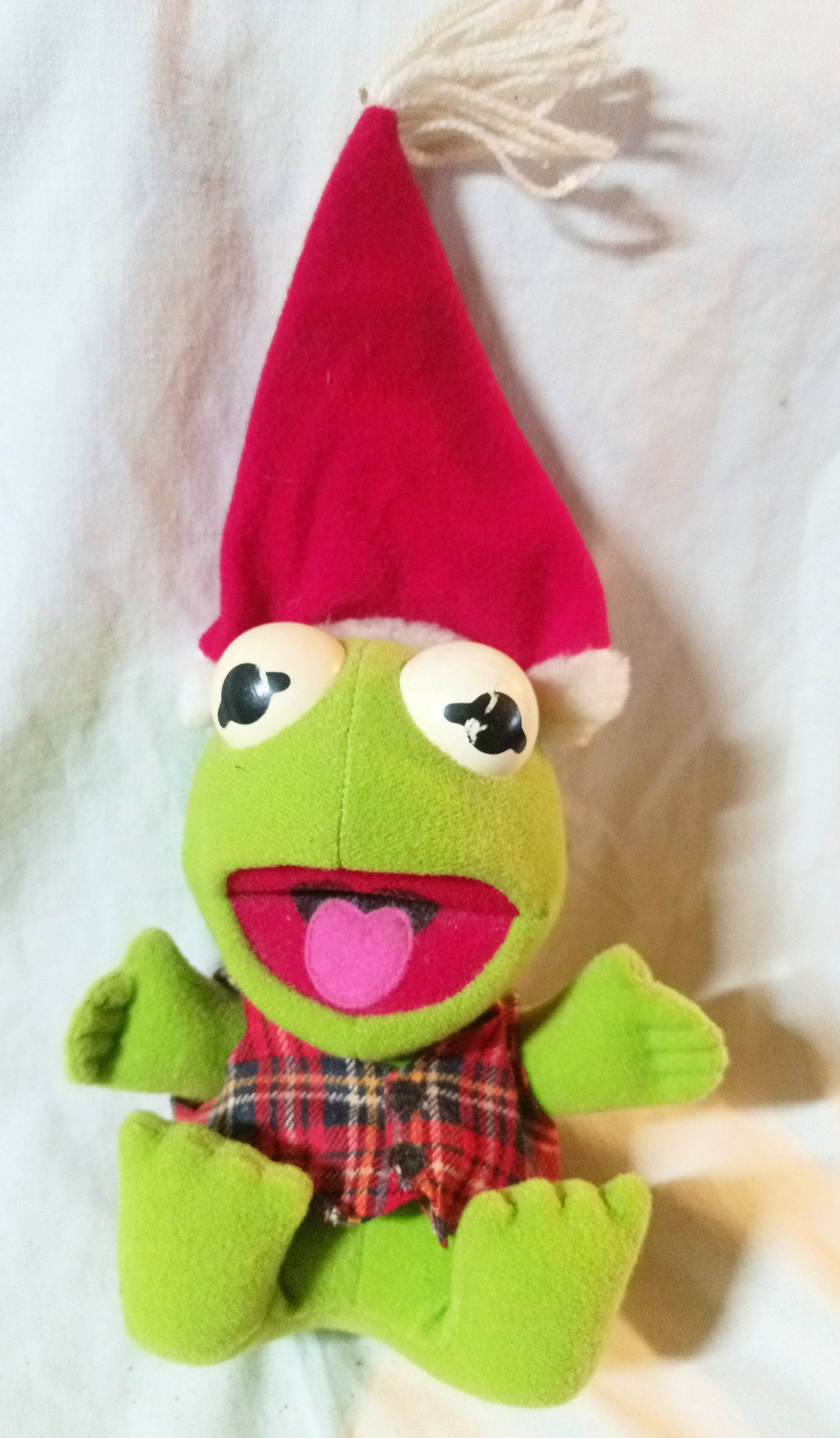 McDonald's Jim Henson Baby Kermit Frog Muppets Stuffed Plush Toy 1988 - TulipStuff