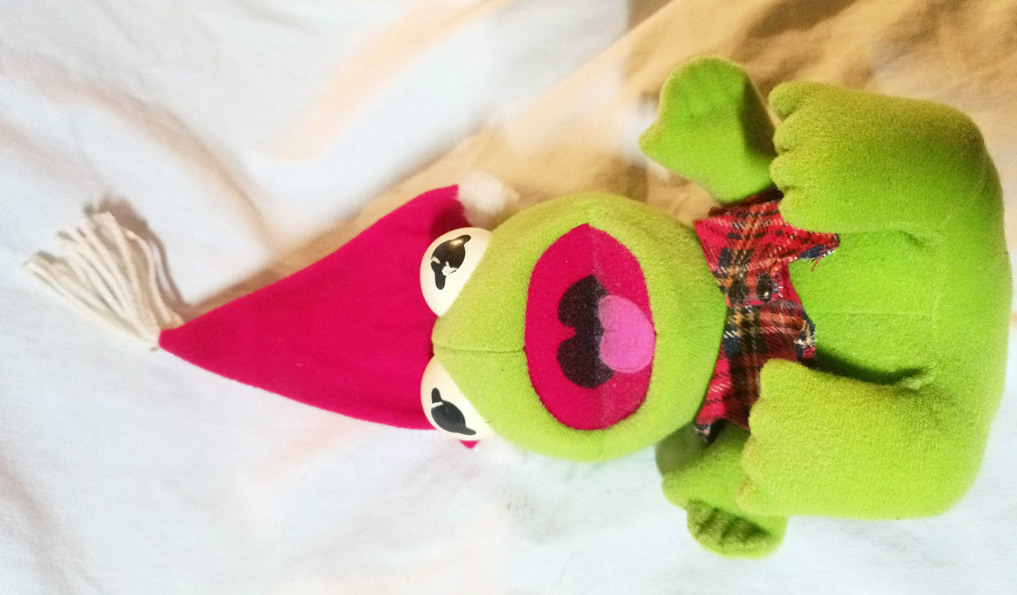 McDonald's Jim Henson Baby Kermit Frog Muppets Stuffed Plush Toy 1988 - TulipStuff