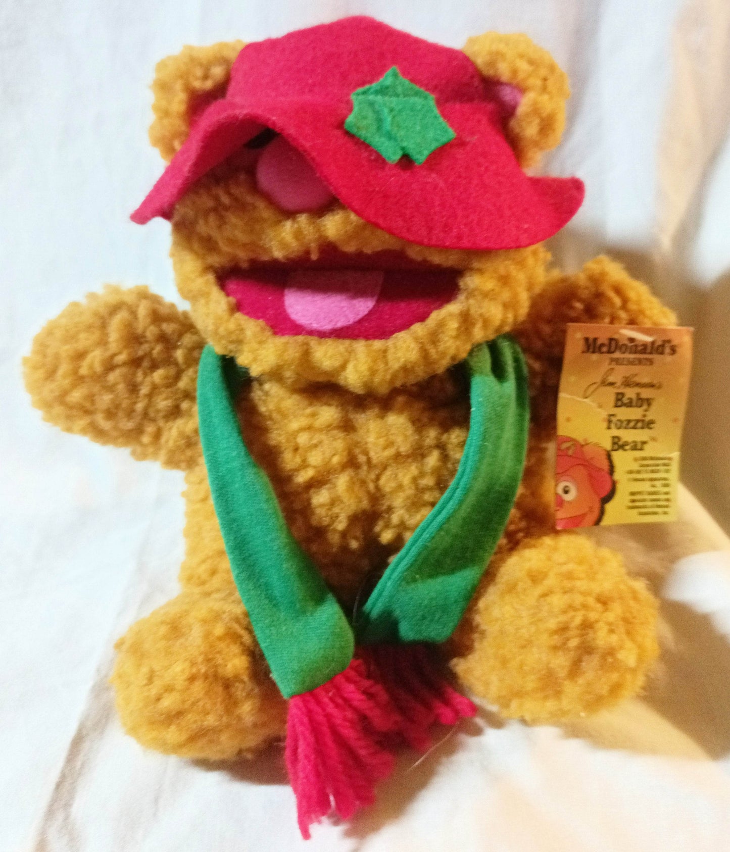 McDonald's Jim Henson Baby Fozzie Bear Muppets Stuffed Plush Toy 1988 - TulipStuff
