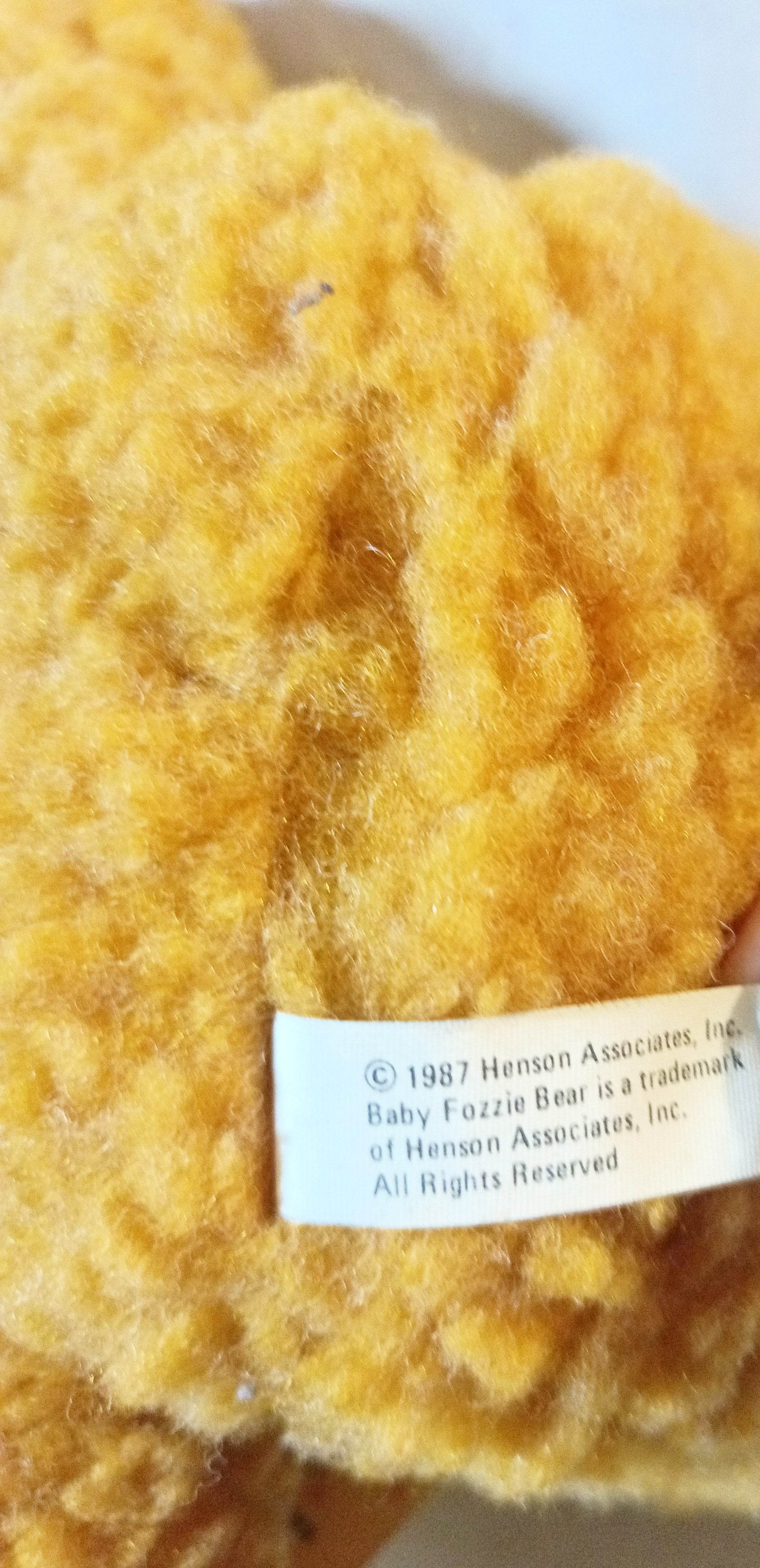 McDonald's Jim Henson Baby Fozzie Bear Muppets Stuffed Plush Toy 1988 - TulipStuff