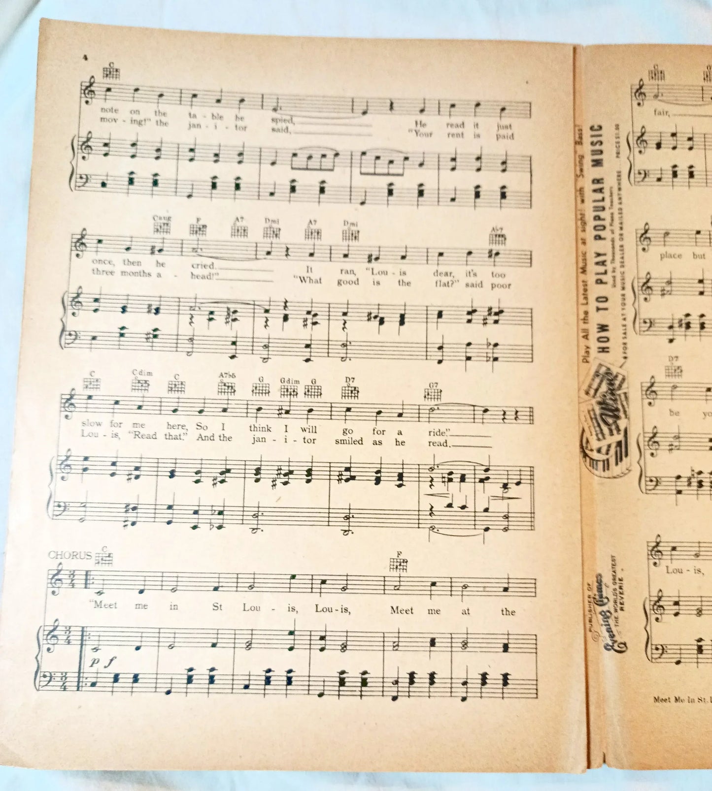 Meet Me In St Louis Louis Judy Garland Sheet Music 1944 - TulipStuff