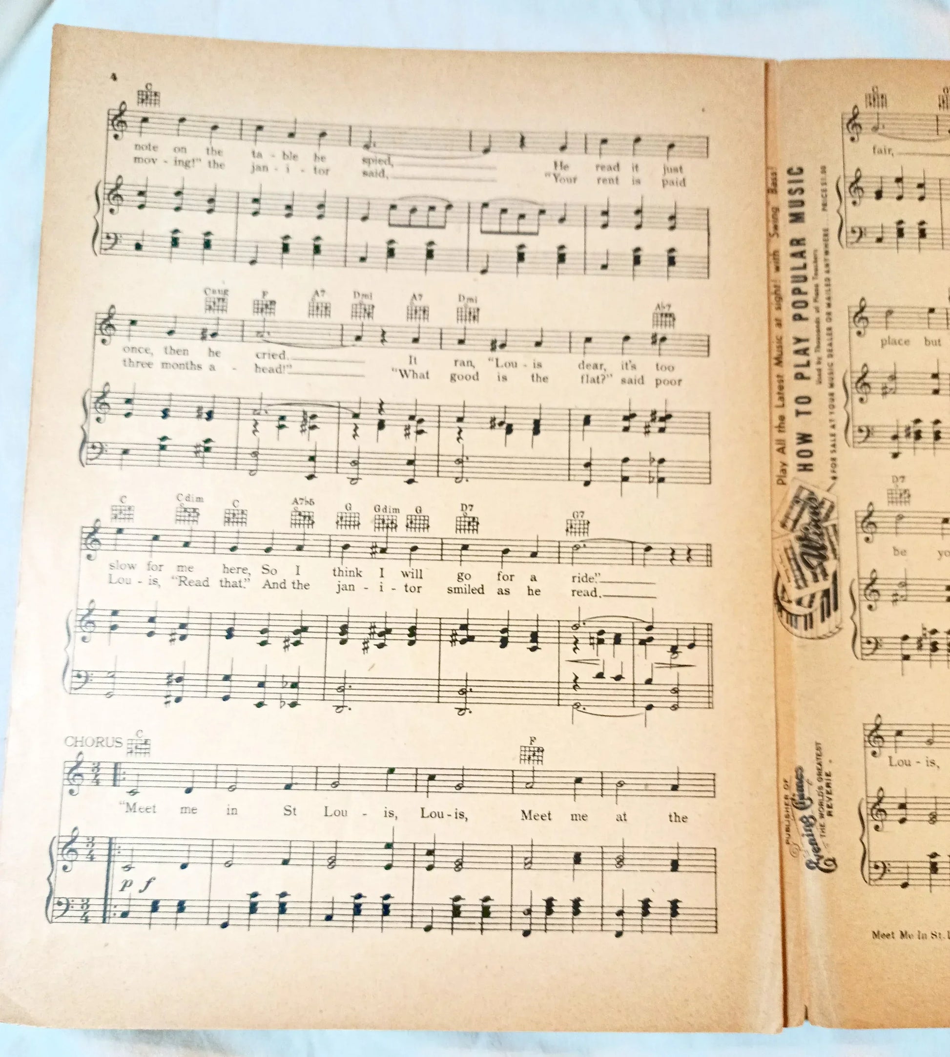 Meet Me In St Louis Louis Judy Garland Sheet Music 1944 - TulipStuff