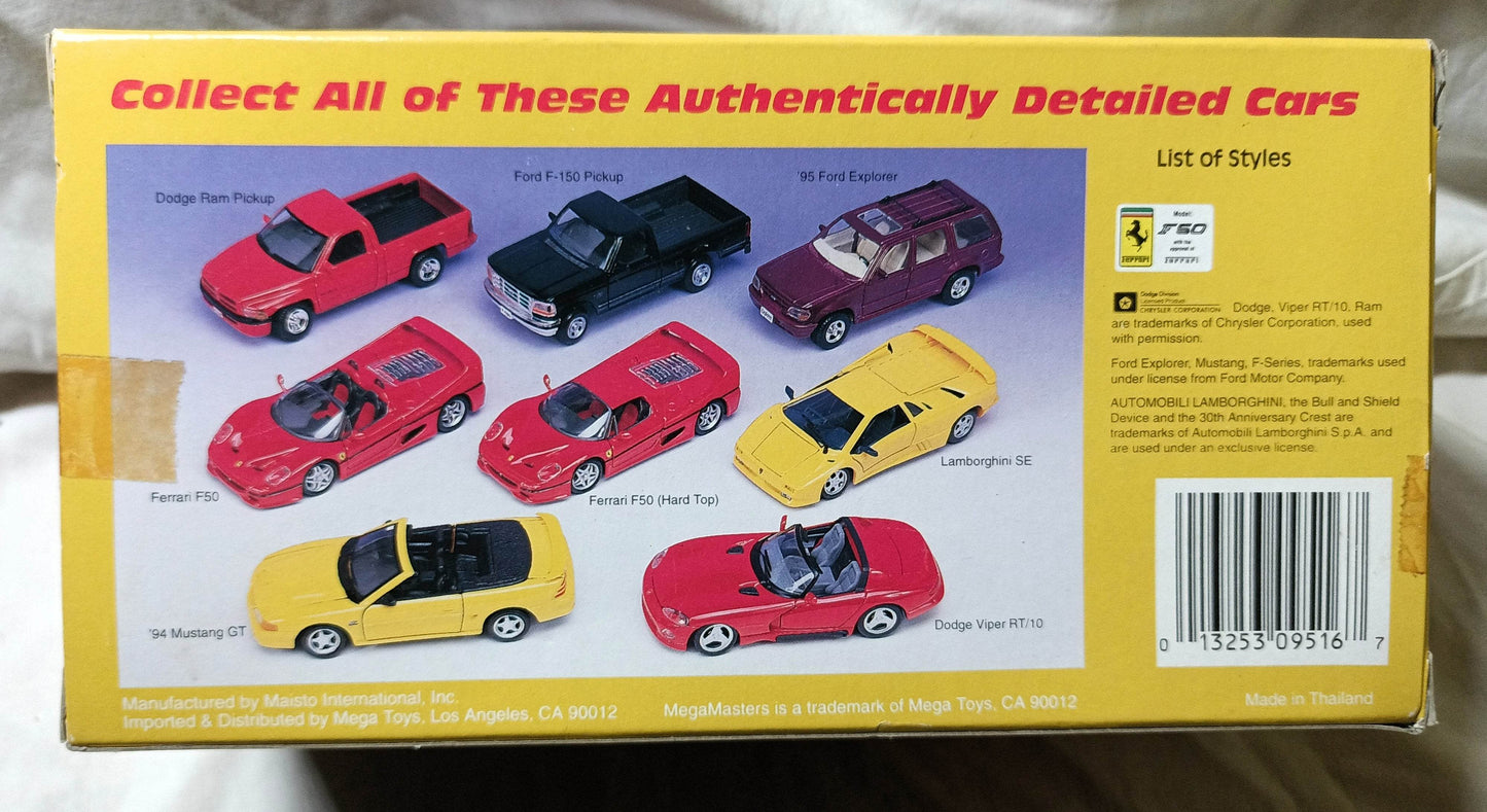 MegaMasters Prestige Collection Dodge Viper RT/10 1:24 Maisto 1990's - TulipStuff