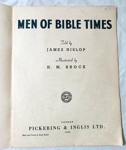 Men Of Bible Times James Hislop Picture Book Pickering & Inglis 1949 - TulipStuff