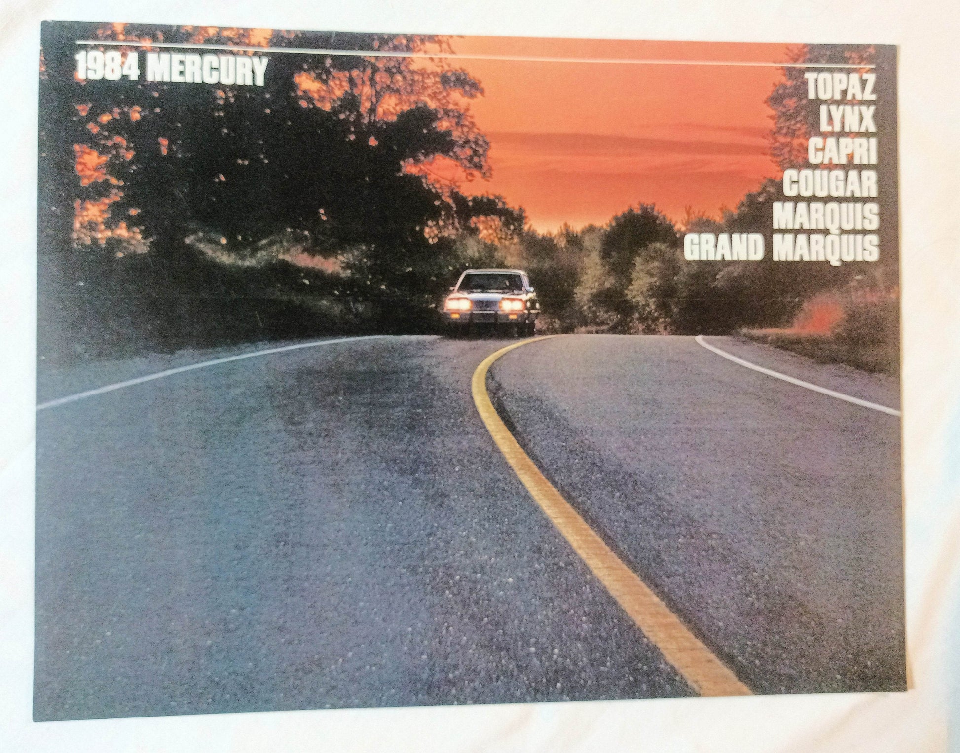 Mercury 1984 Sales Brochure Topaz Lynx Capri Cougar Marquis - TulipStuff