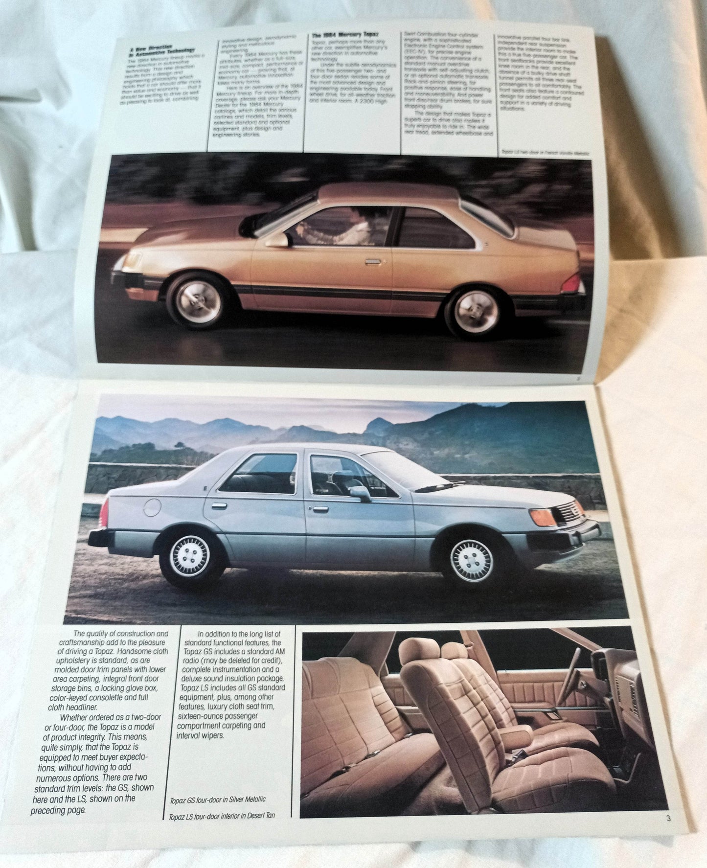 Mercury 1984 Sales Brochure Topaz Lynx Capri Cougar Marquis - TulipStuff