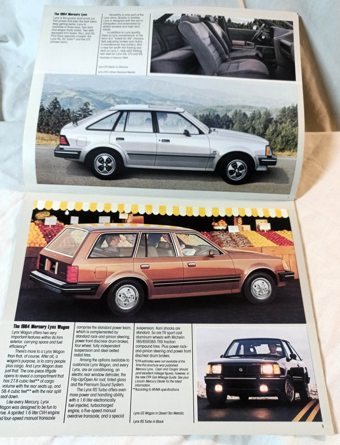 Mercury 1984 Sales Brochure Topaz Lynx Capri Cougar Marquis - TulipStuff