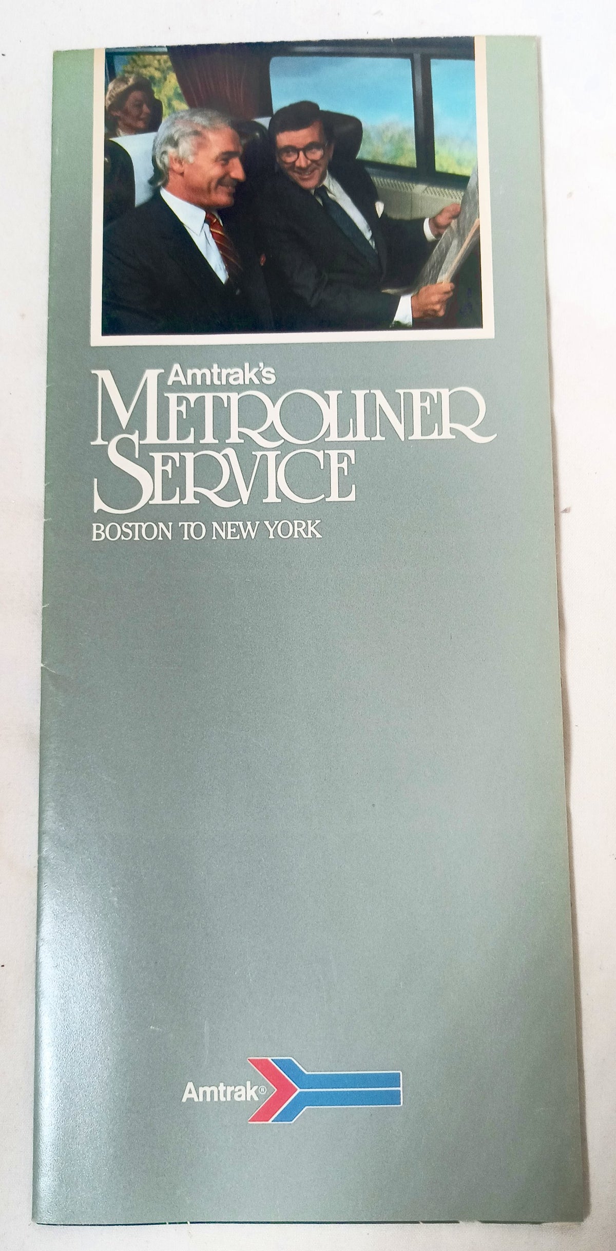 Amtrak Metroliner Boston to New York Introductory Brochure 1982 - TulipStuff