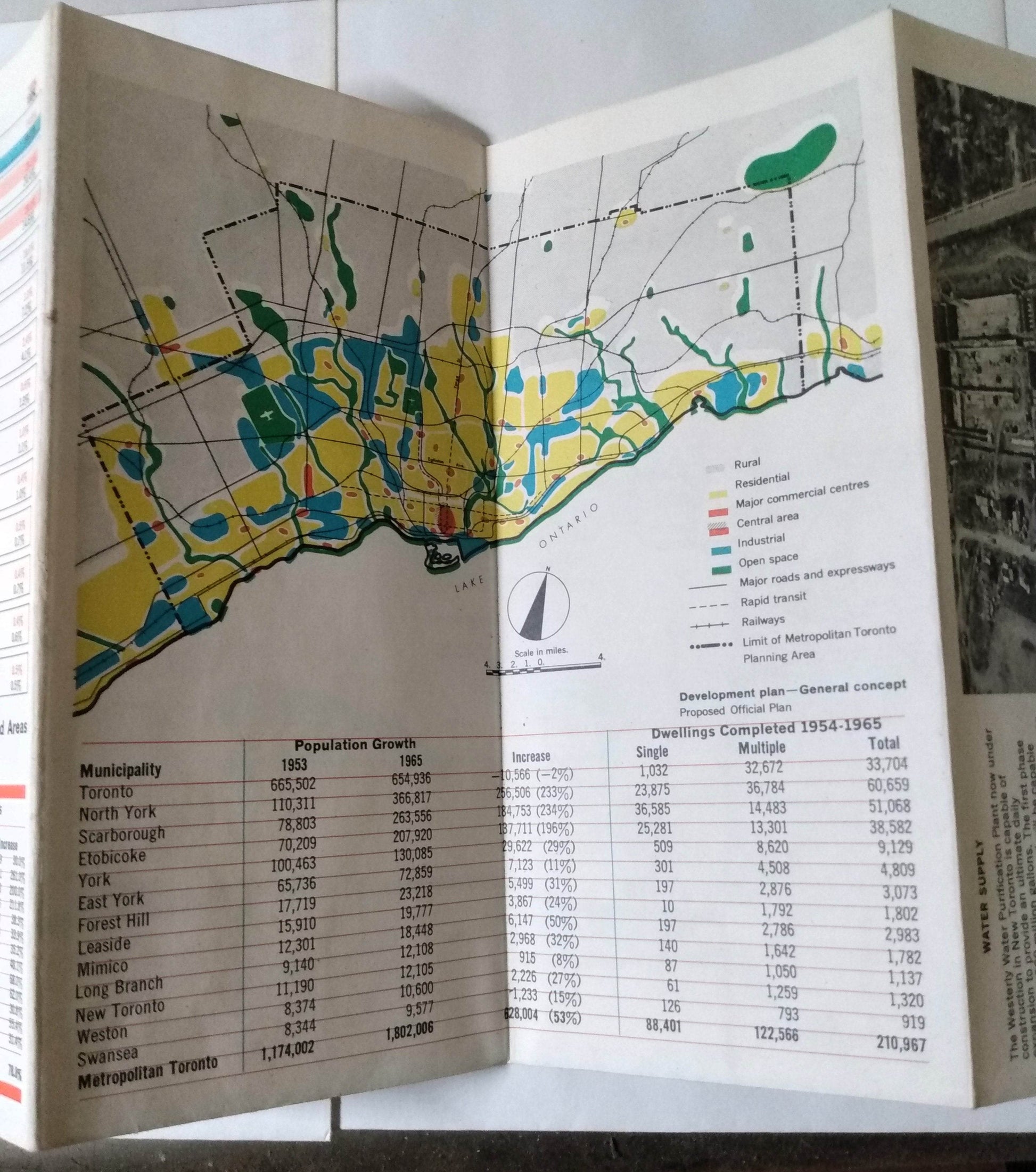 Metropolitan Toronto Planning Board Map Information Brochure 1966 - TulipStuff