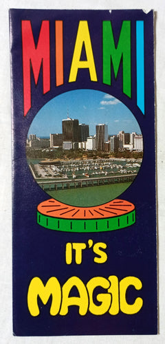 Miami It's Magic Miami-Metro Dept Of Tourism Publicity Brochure 1977 - TulipStuff