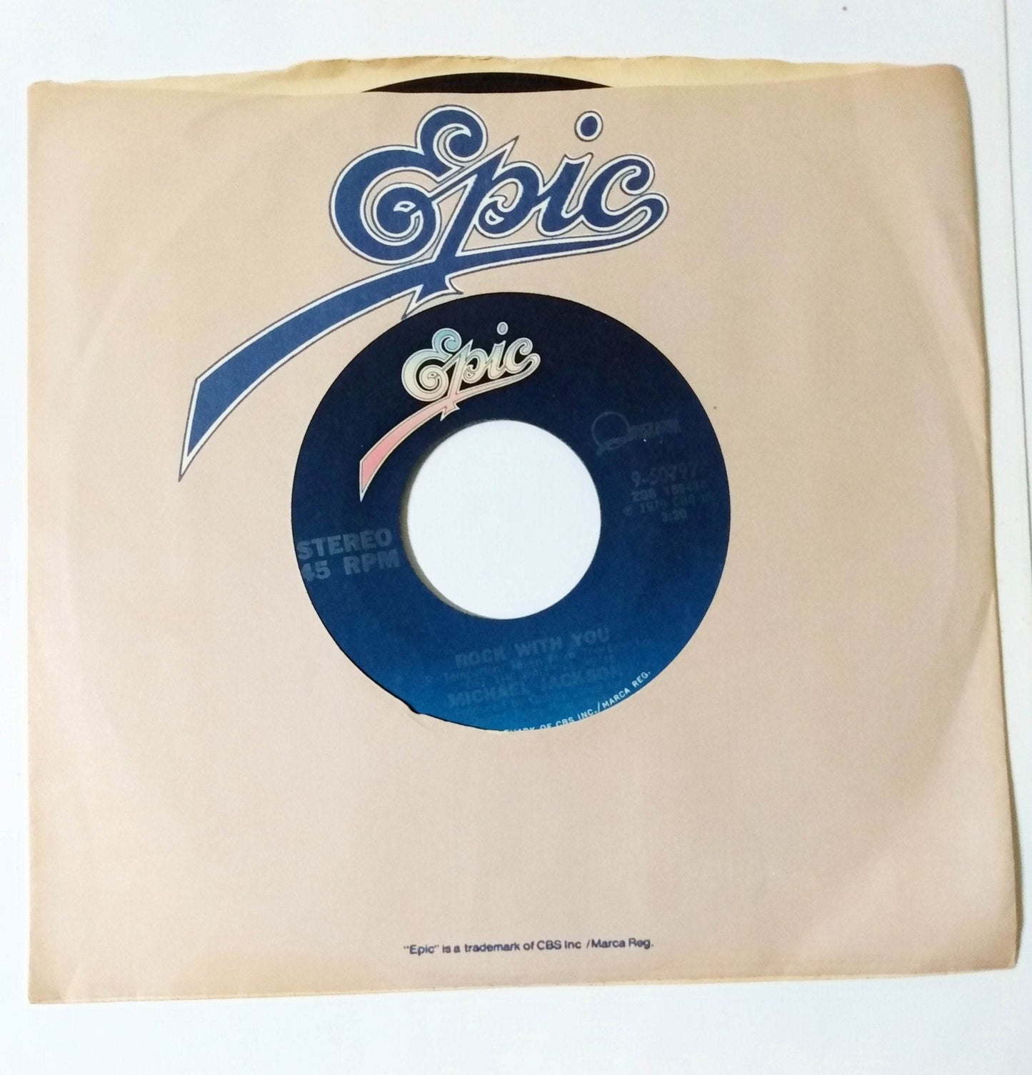 Michael Jackson Rock With You / Working Day And Night  7" Vinyl Epic 1979 - TulipStuff